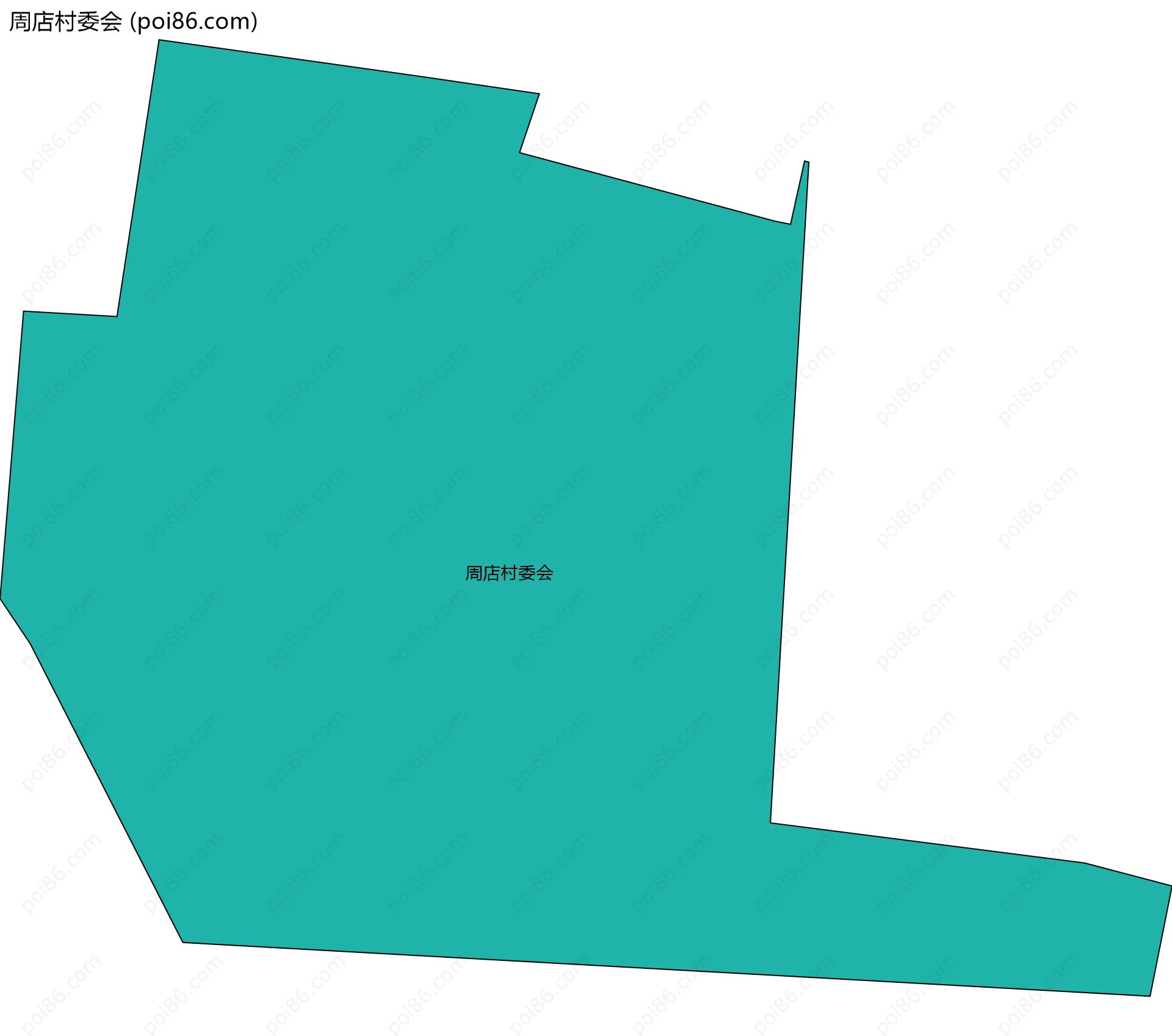周店村委会边界地图