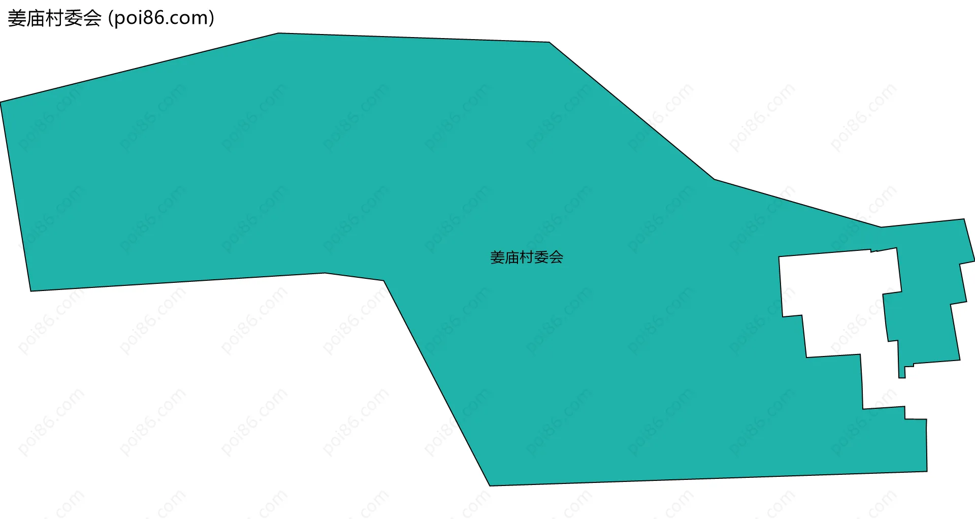 姜庙村委会边界地图