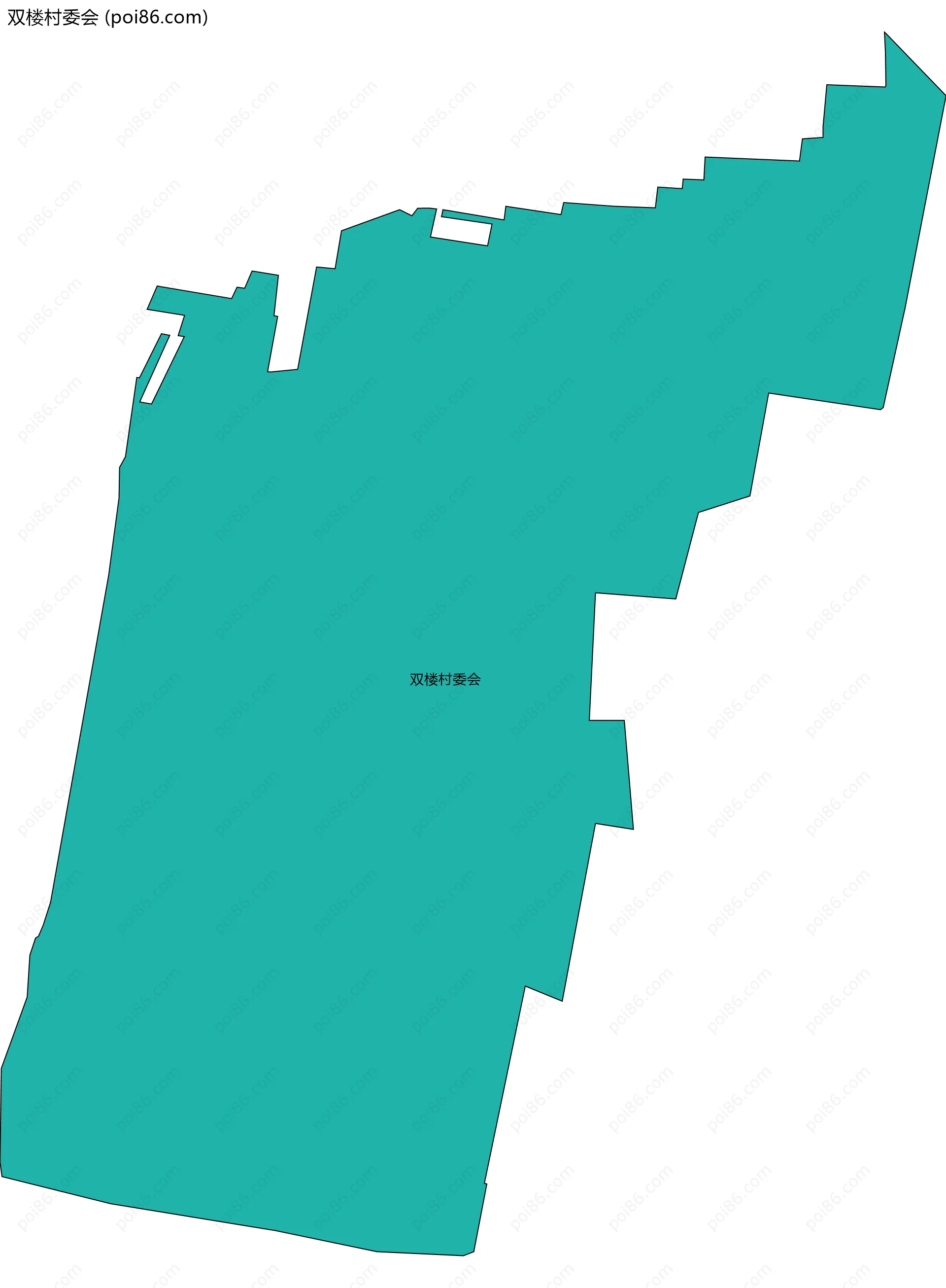 双楼村委会边界地图