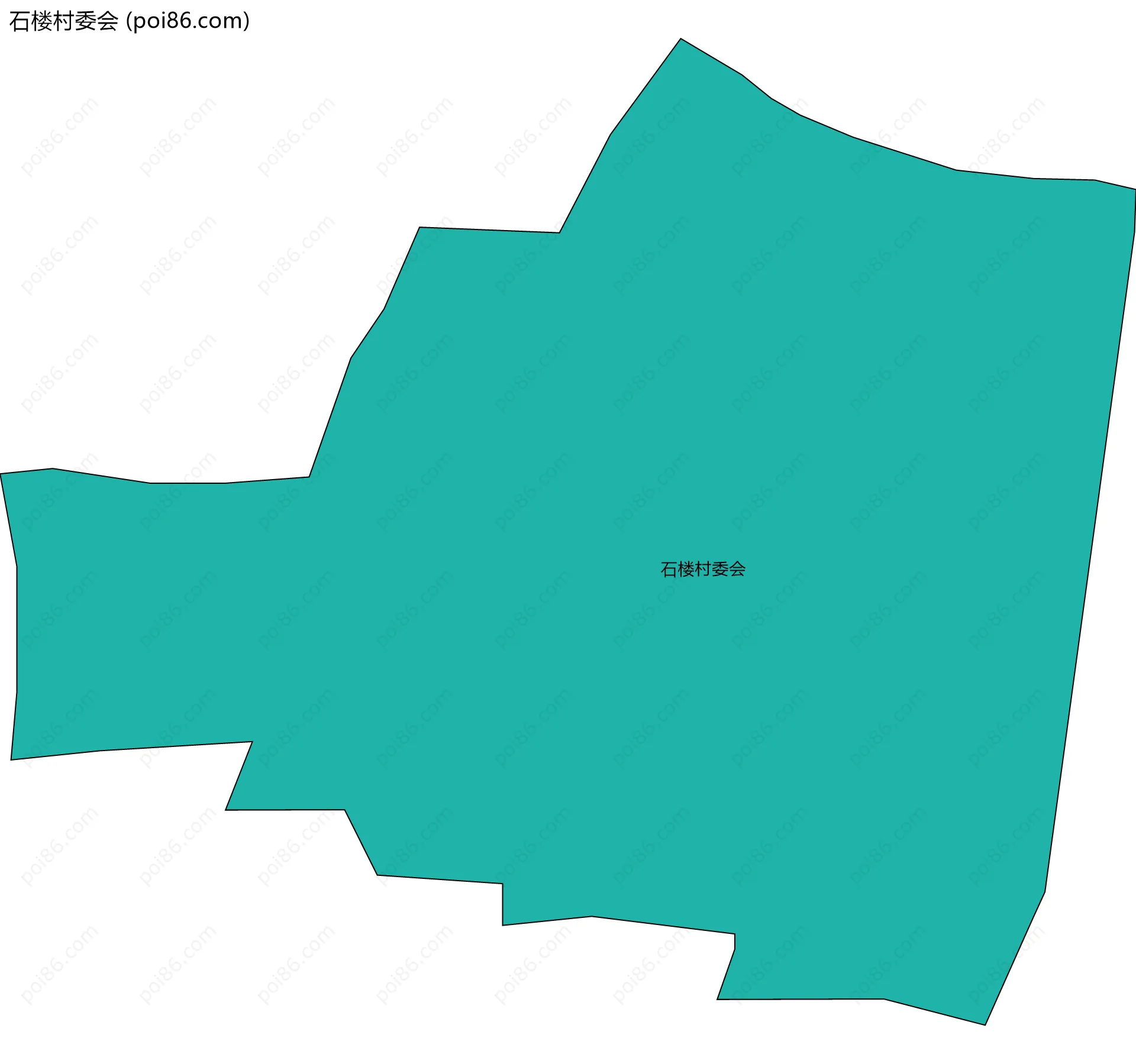 石楼村委会边界地图