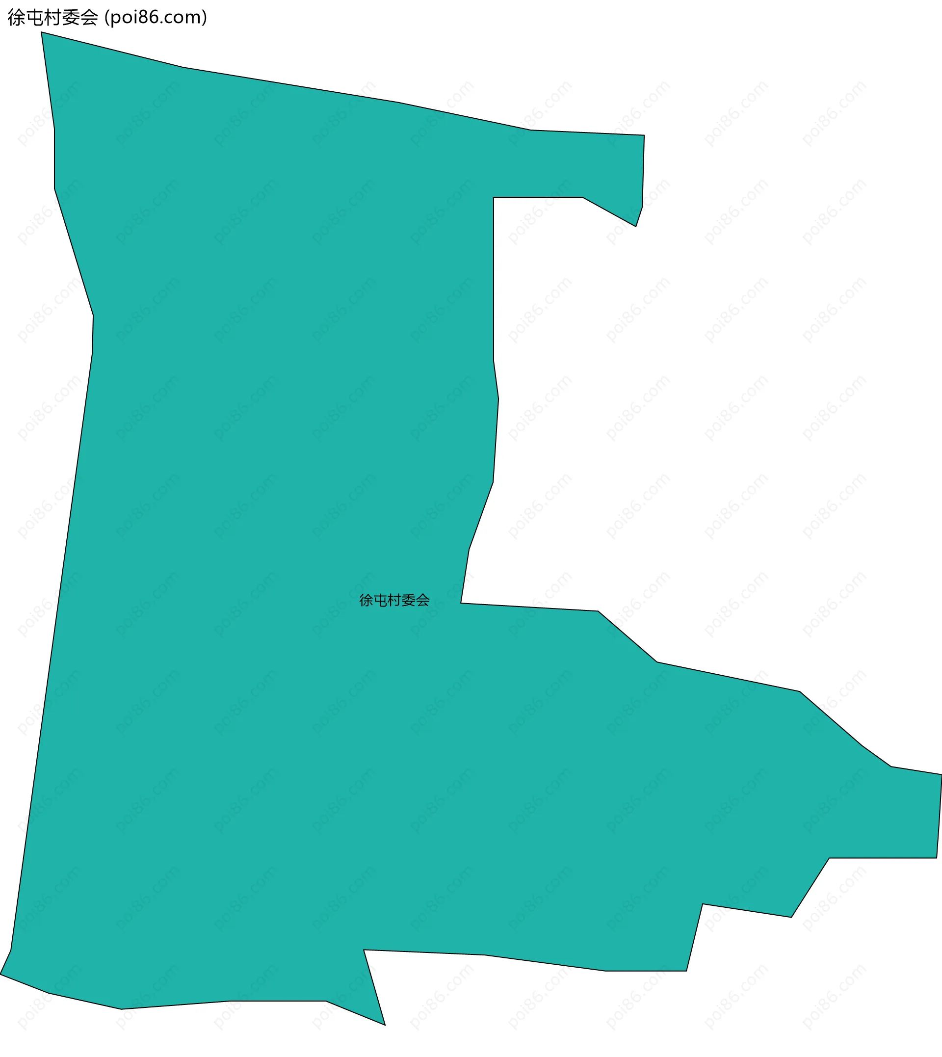 徐屯村委会边界地图