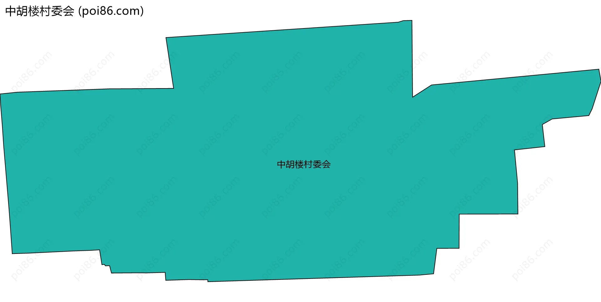 中胡楼村委会边界地图