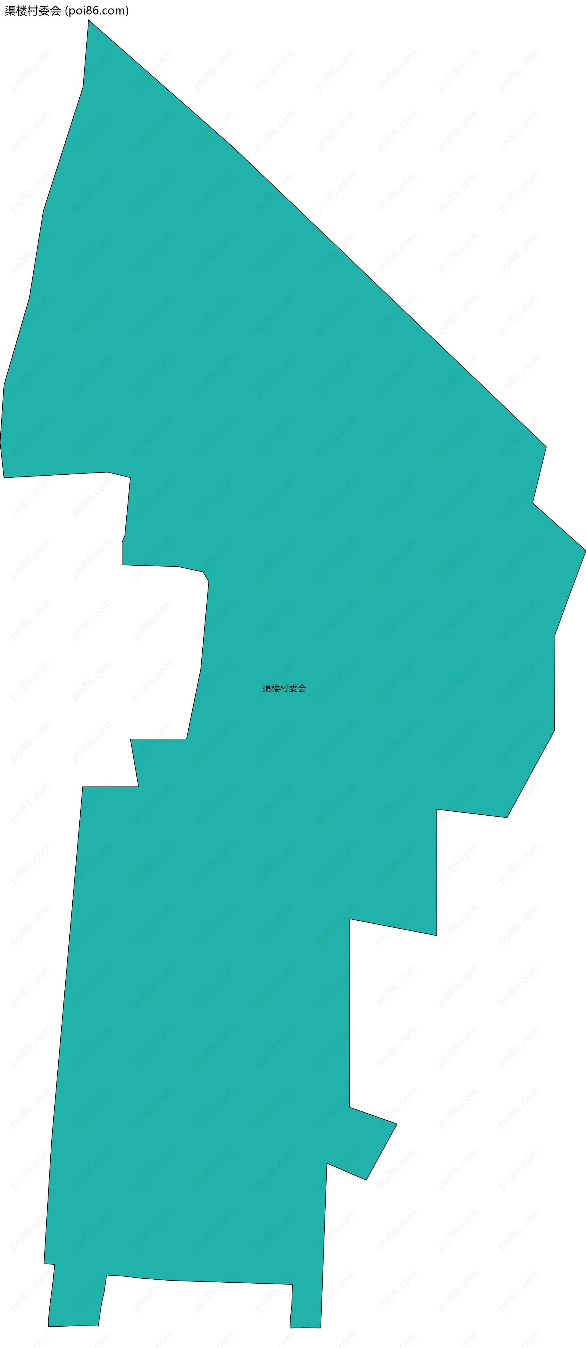 渠楼村委会边界地图