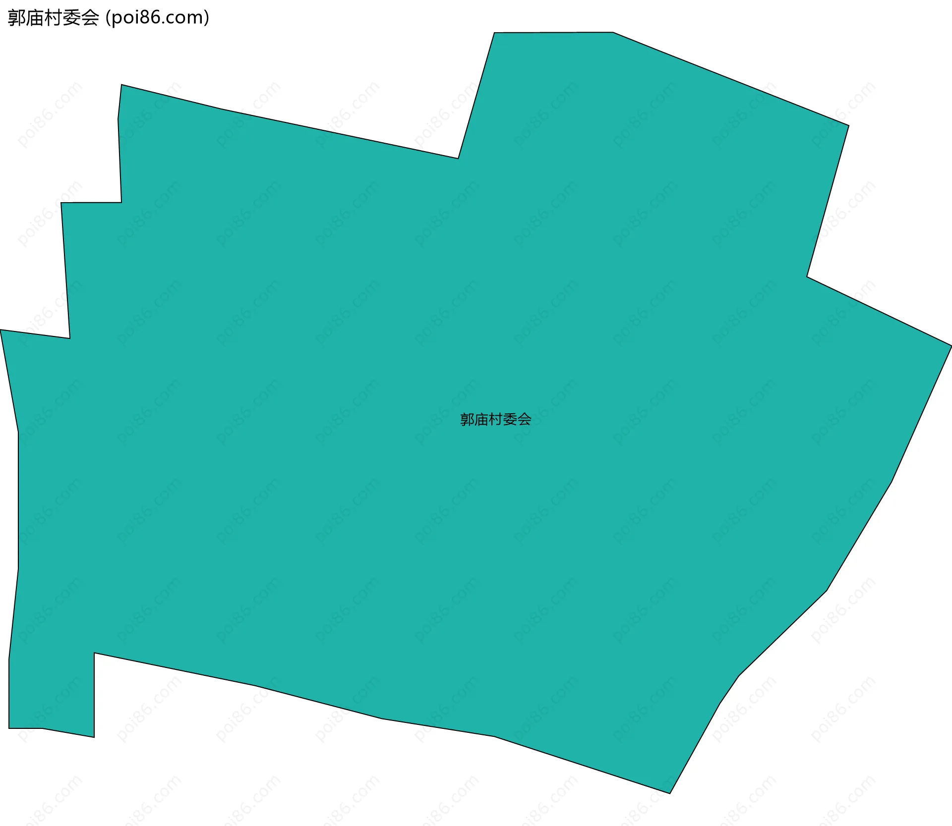 郭庙村委会边界地图