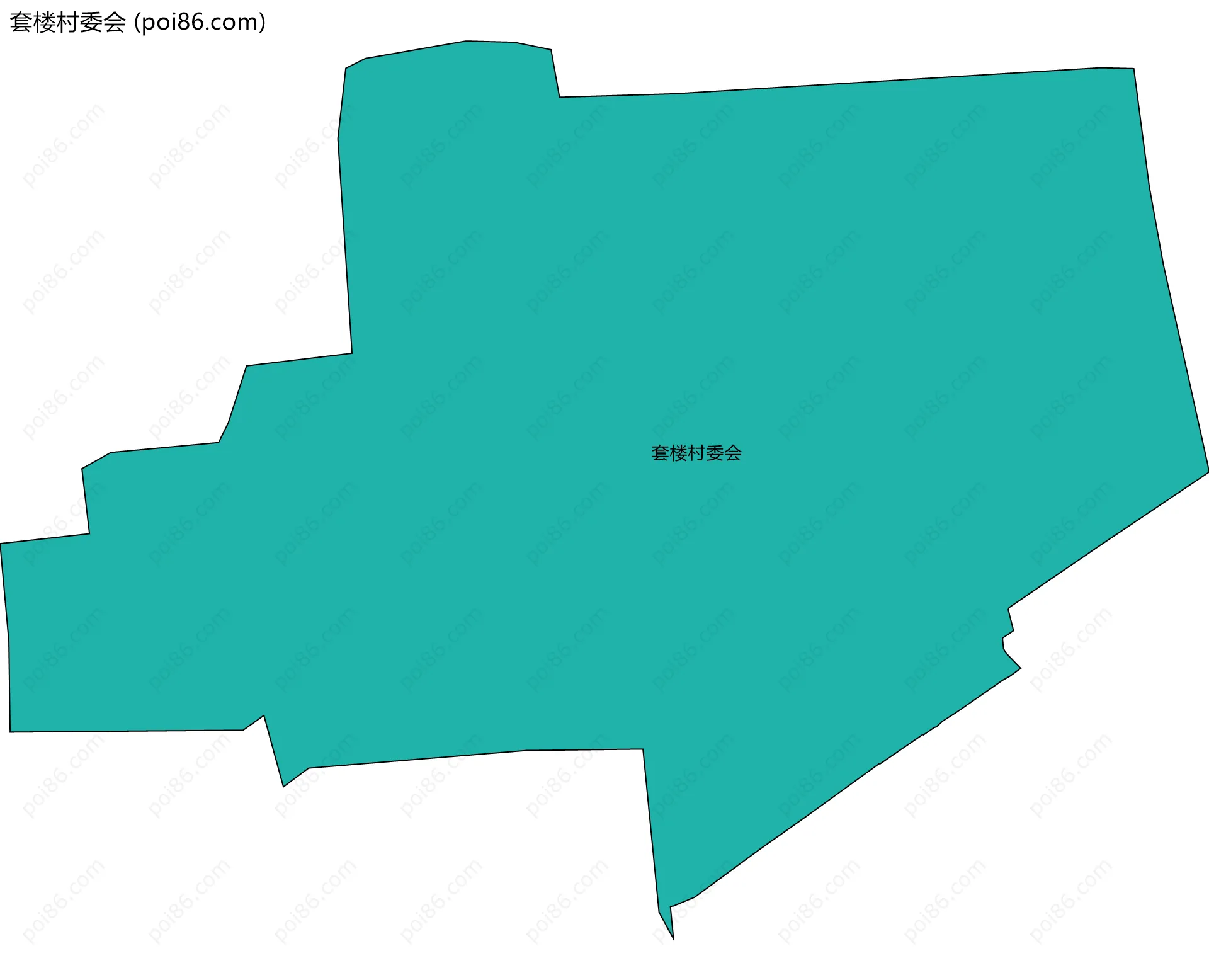 套楼村委会边界地图