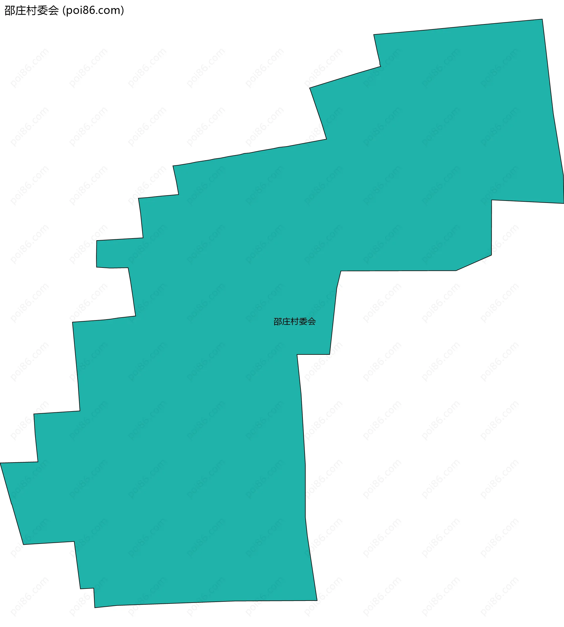 邵庄村委会边界地图