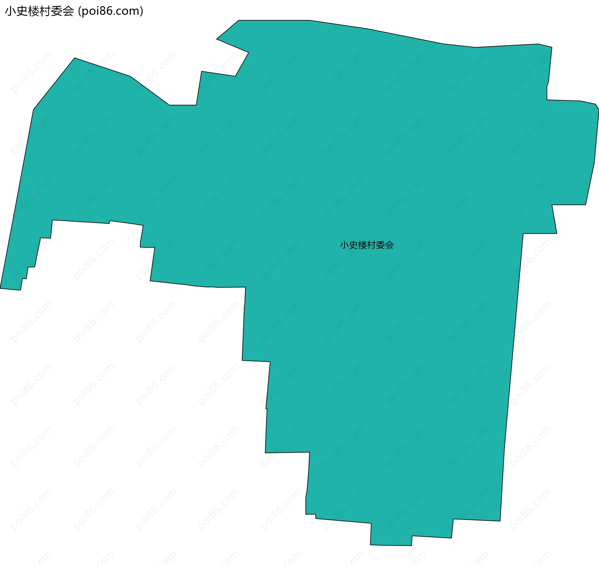小史楼村委会边界地图