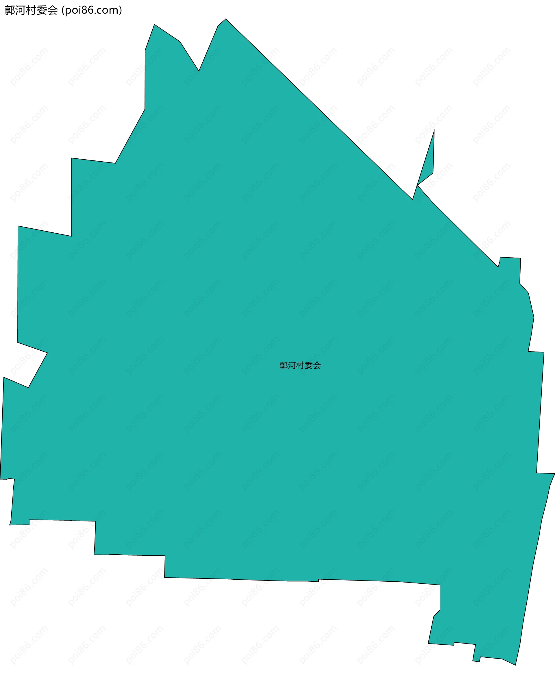 郭河村委会边界地图