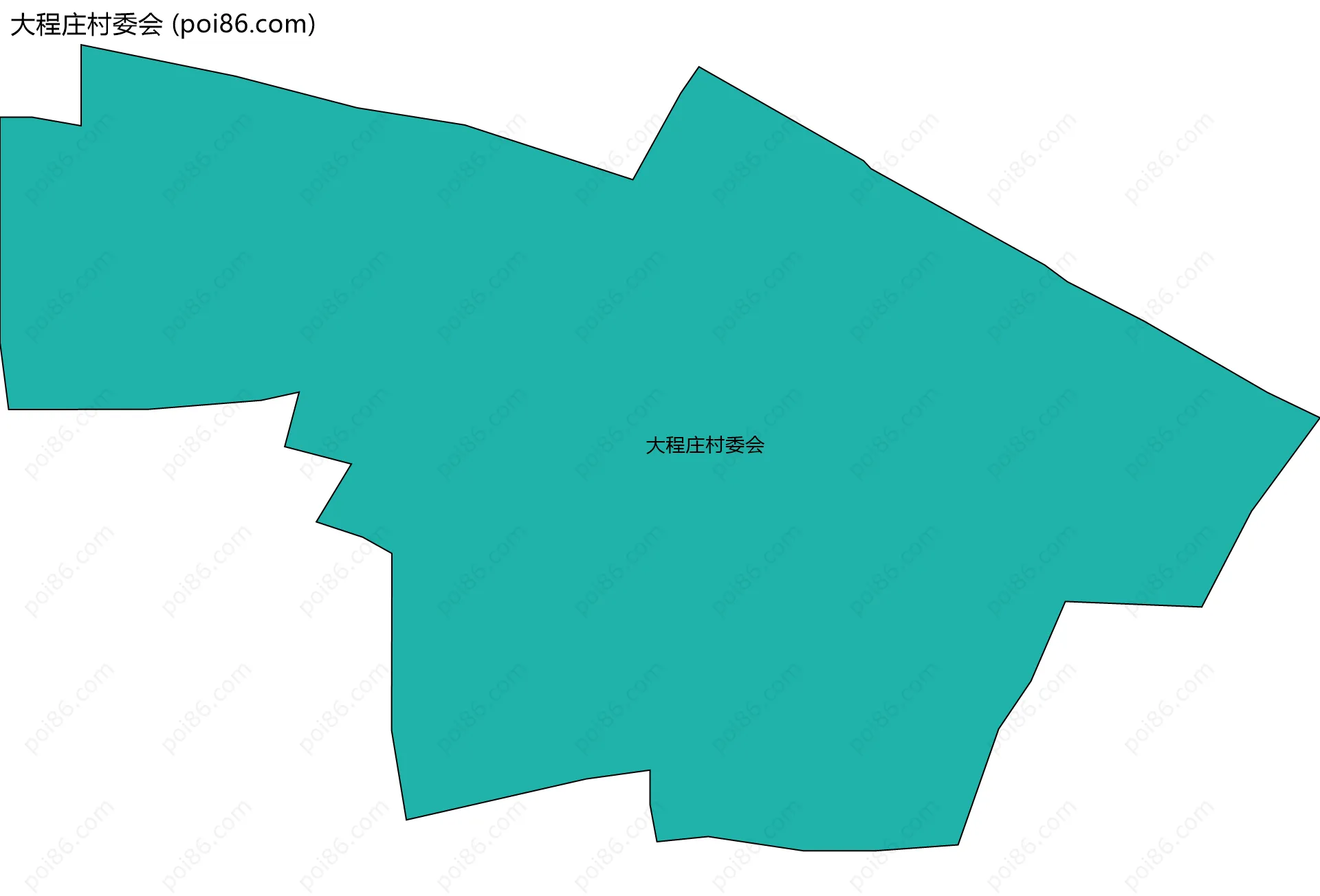 大程庄村委会边界地图