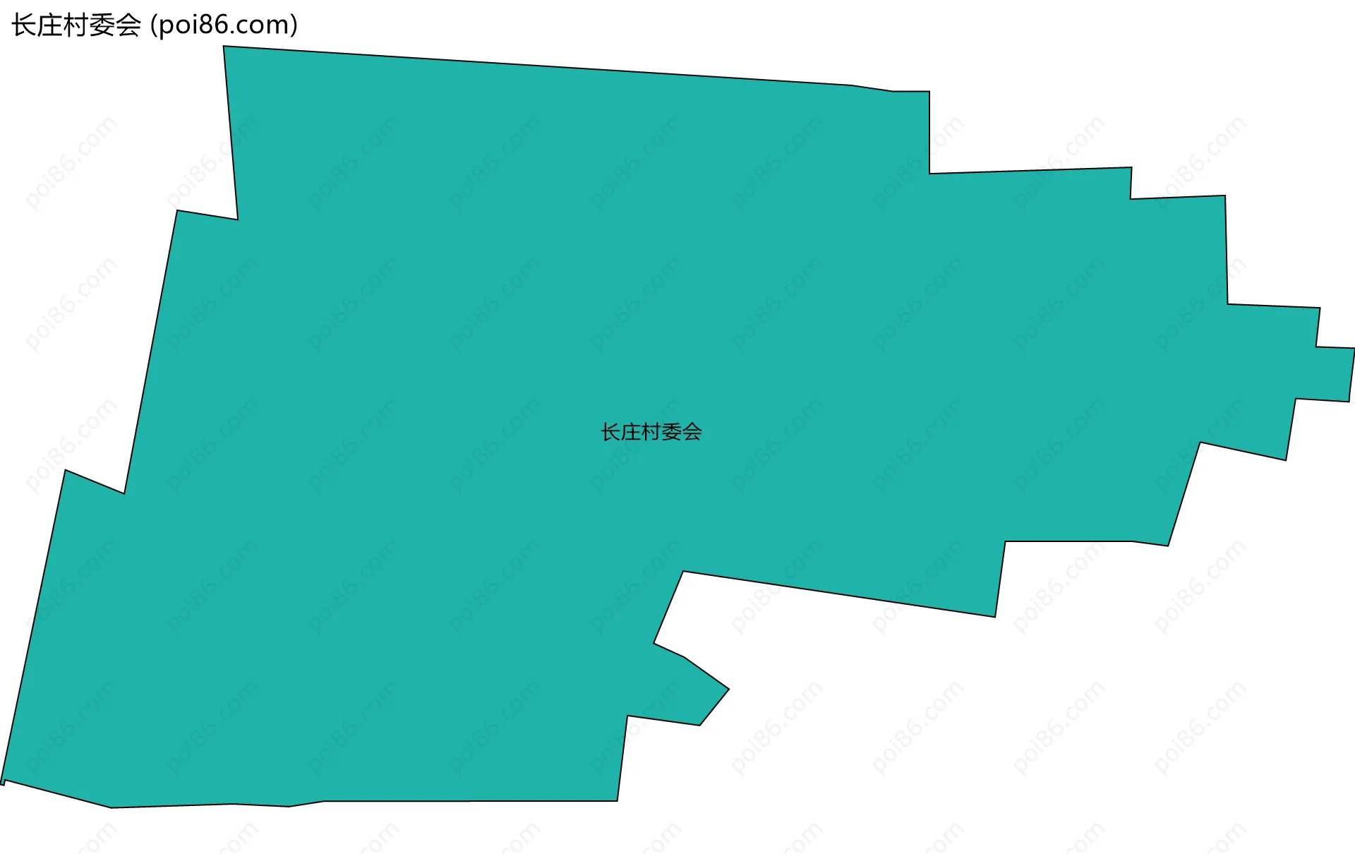 长庄村委会边界地图