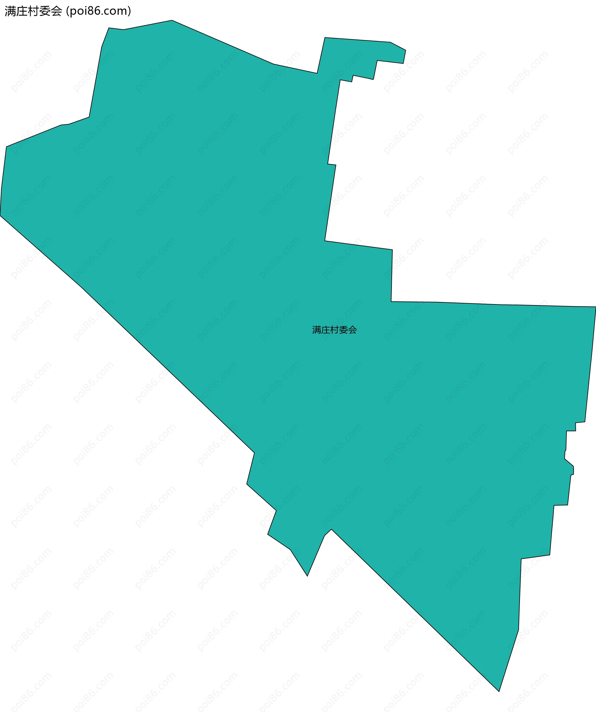 满庄村委会边界地图