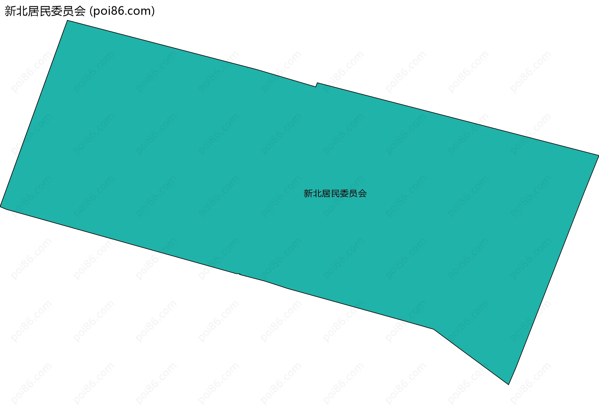 新北居民委员会边界地图