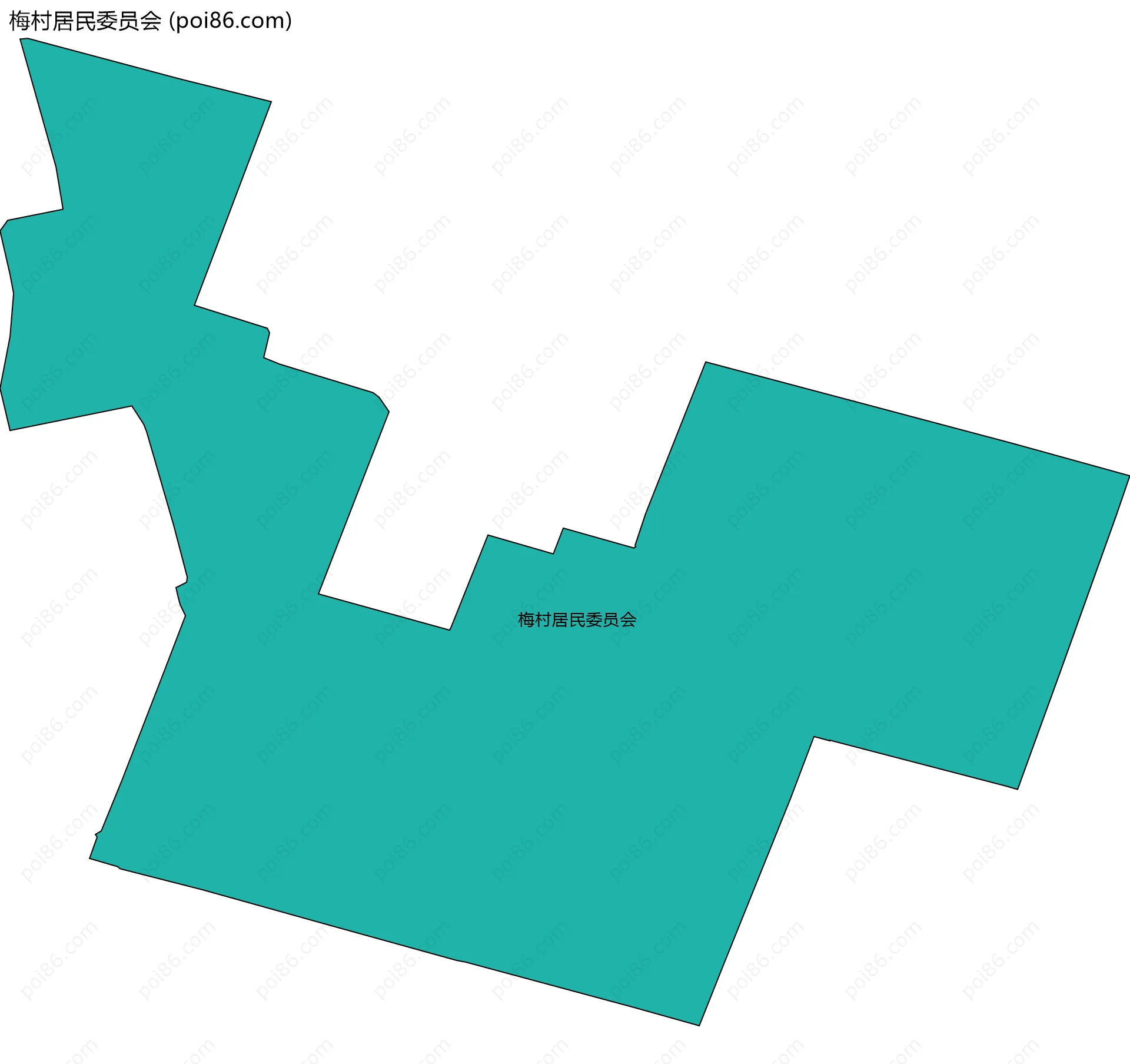 梅村居民委员会边界地图