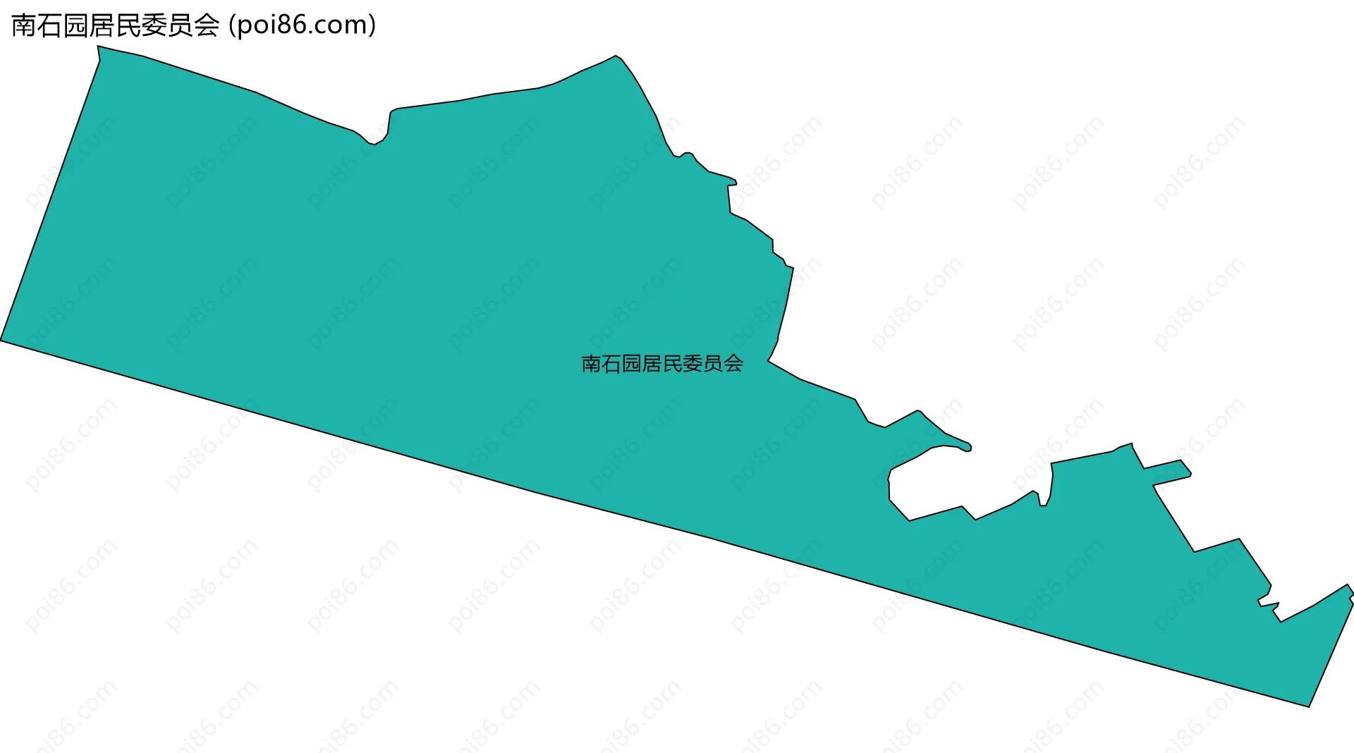 南石园居民委员会边界地图