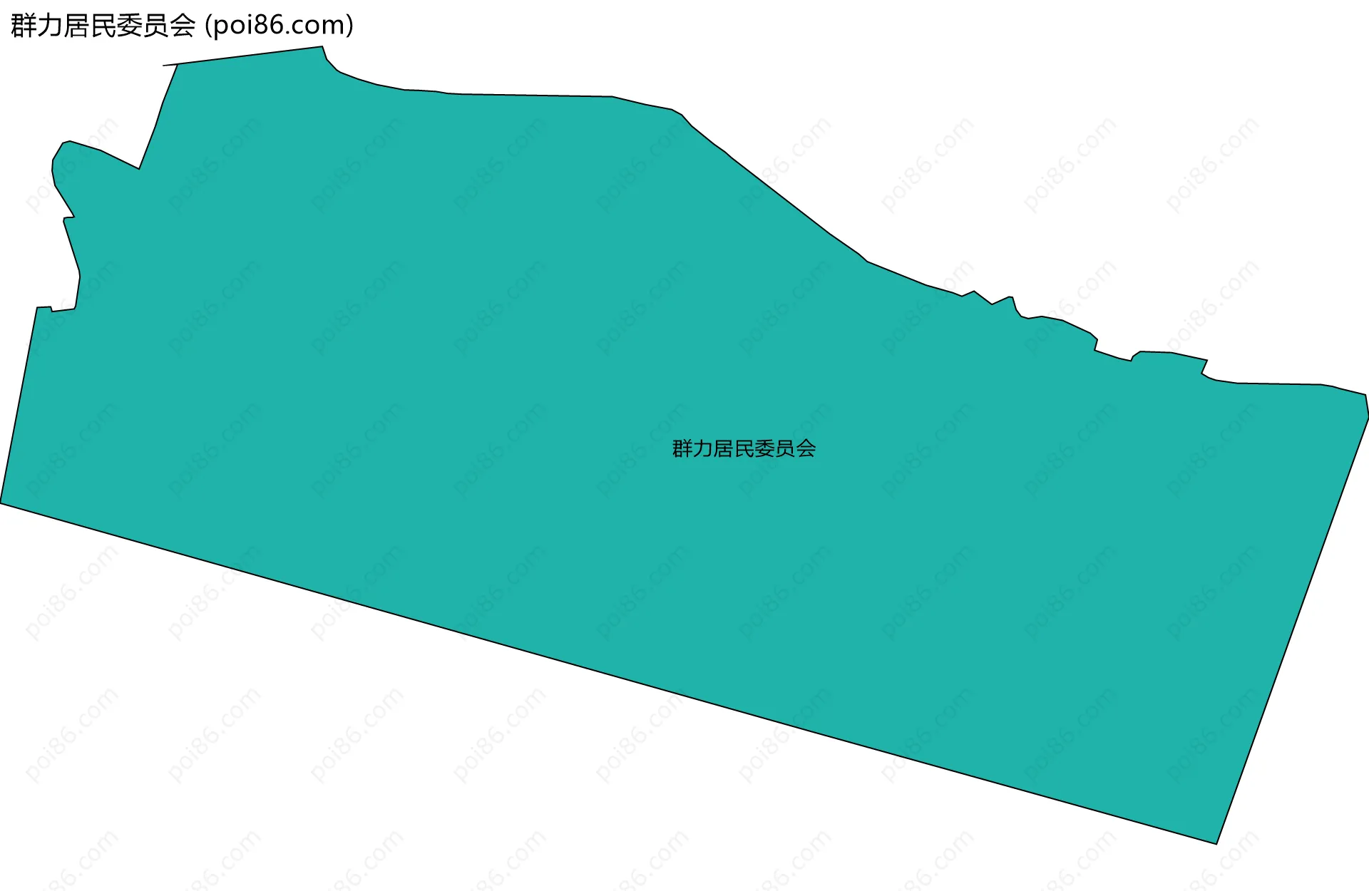 群力居民委员会边界地图