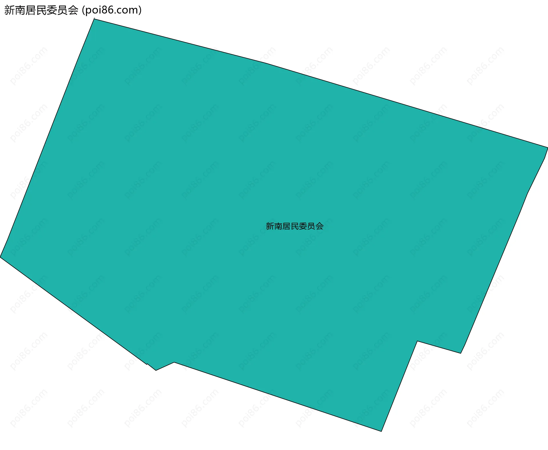 新南居民委员会边界地图