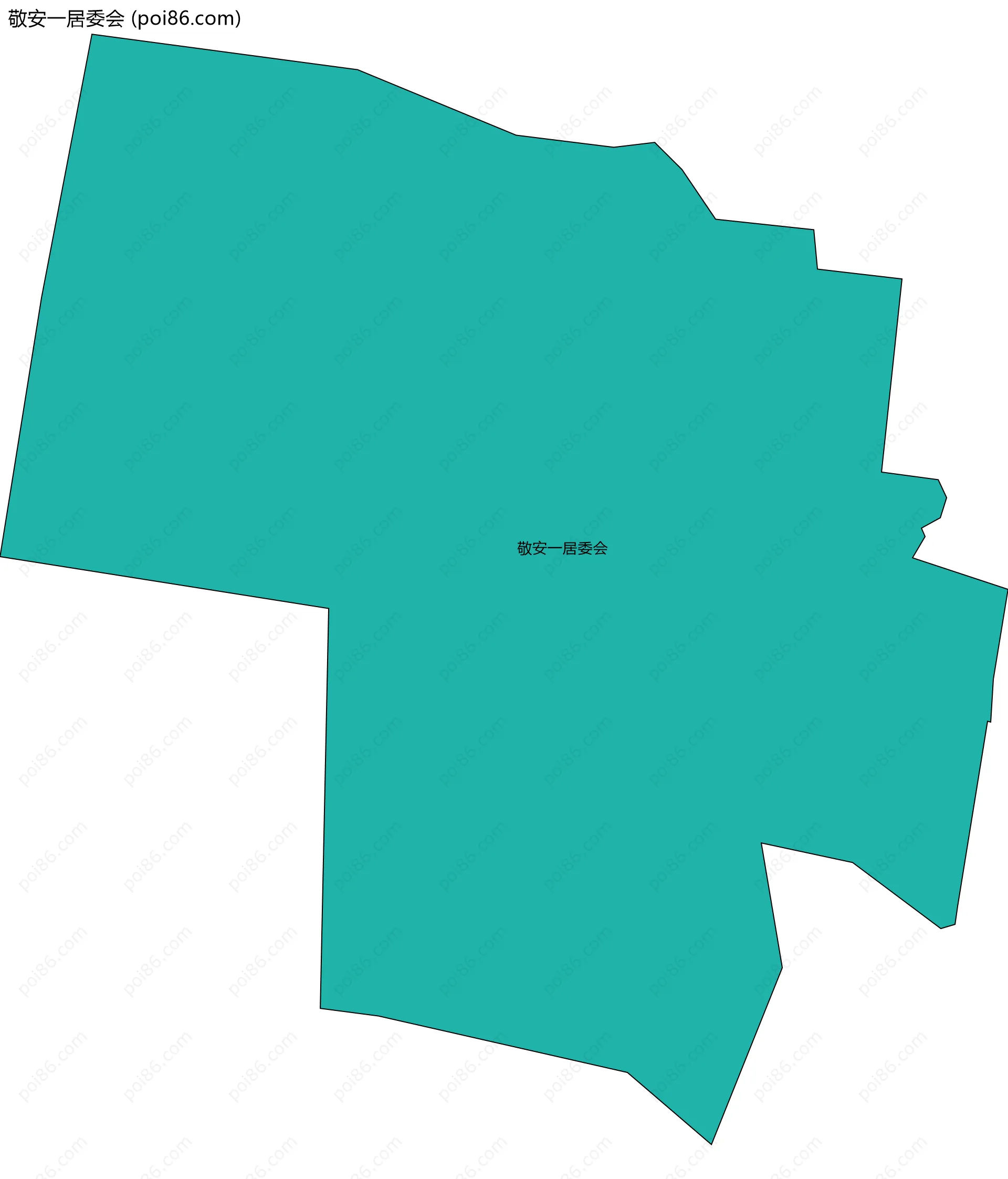 敬安一居委会边界地图