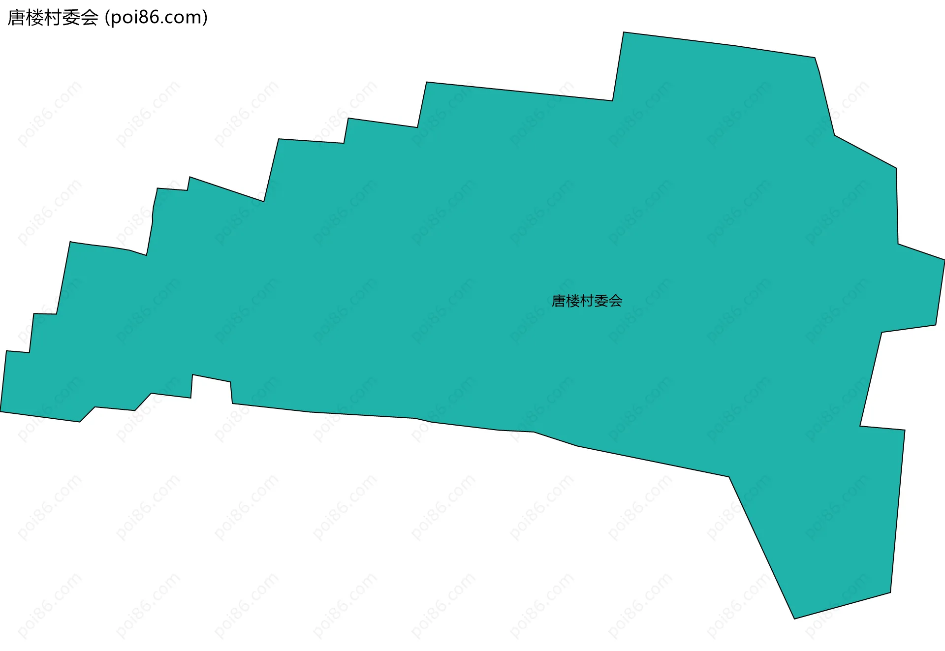 唐楼村委会边界地图