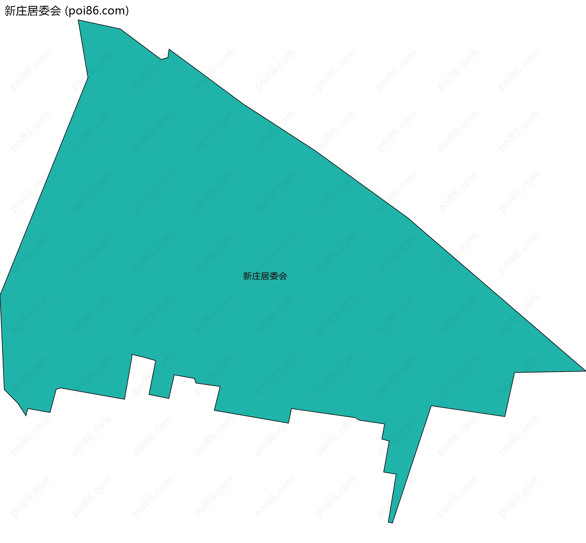 新庄居委会边界地图