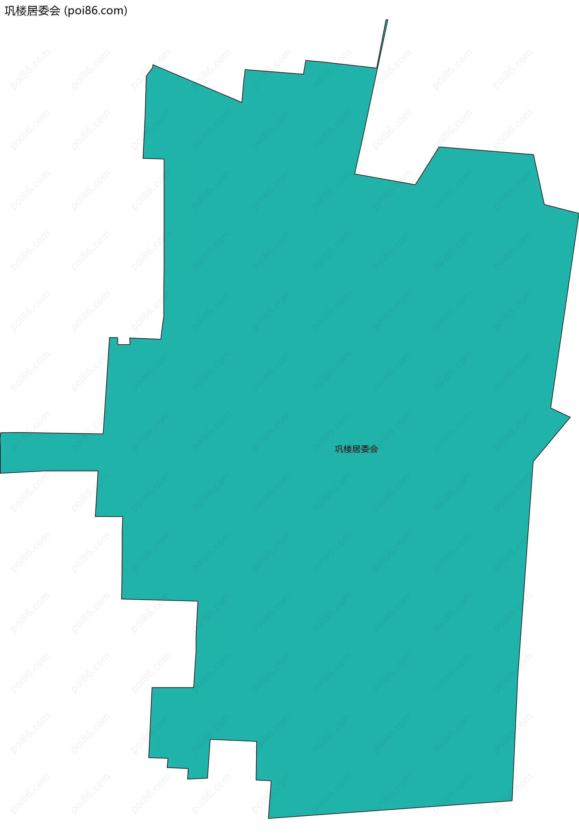 巩楼居委会边界地图