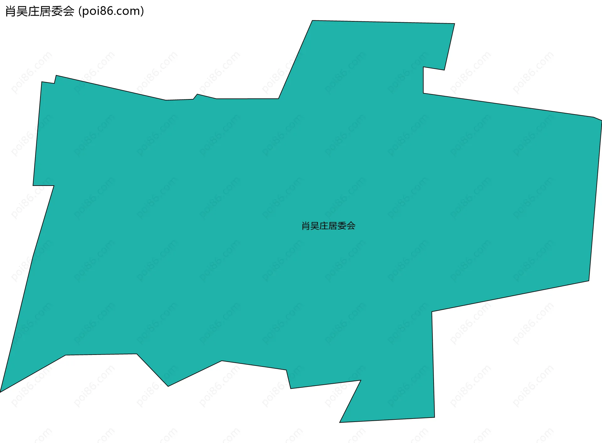 肖吴庄居委会边界地图