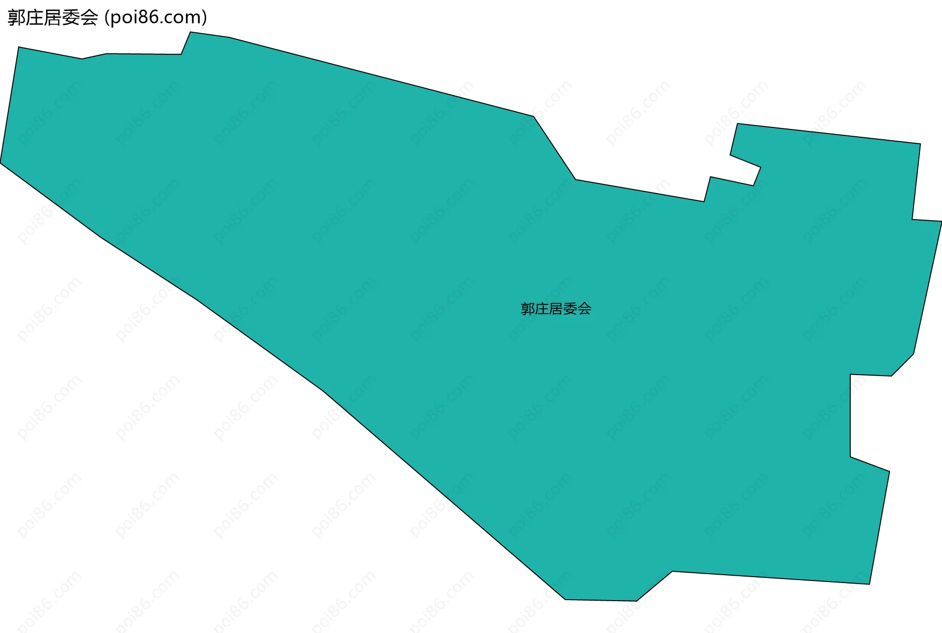 郭庄居委会边界地图