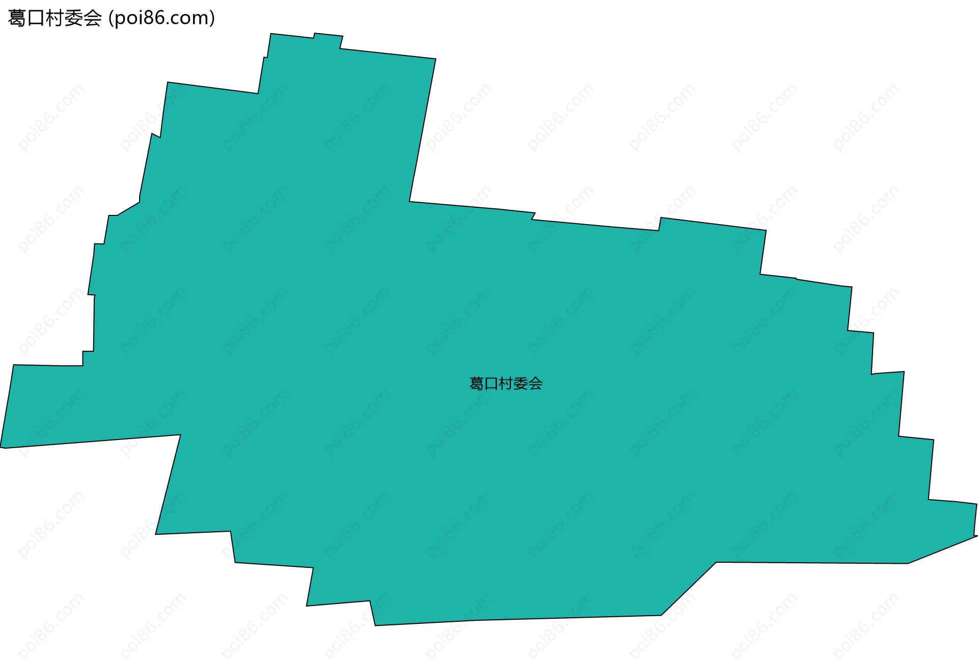 葛口村委会边界地图