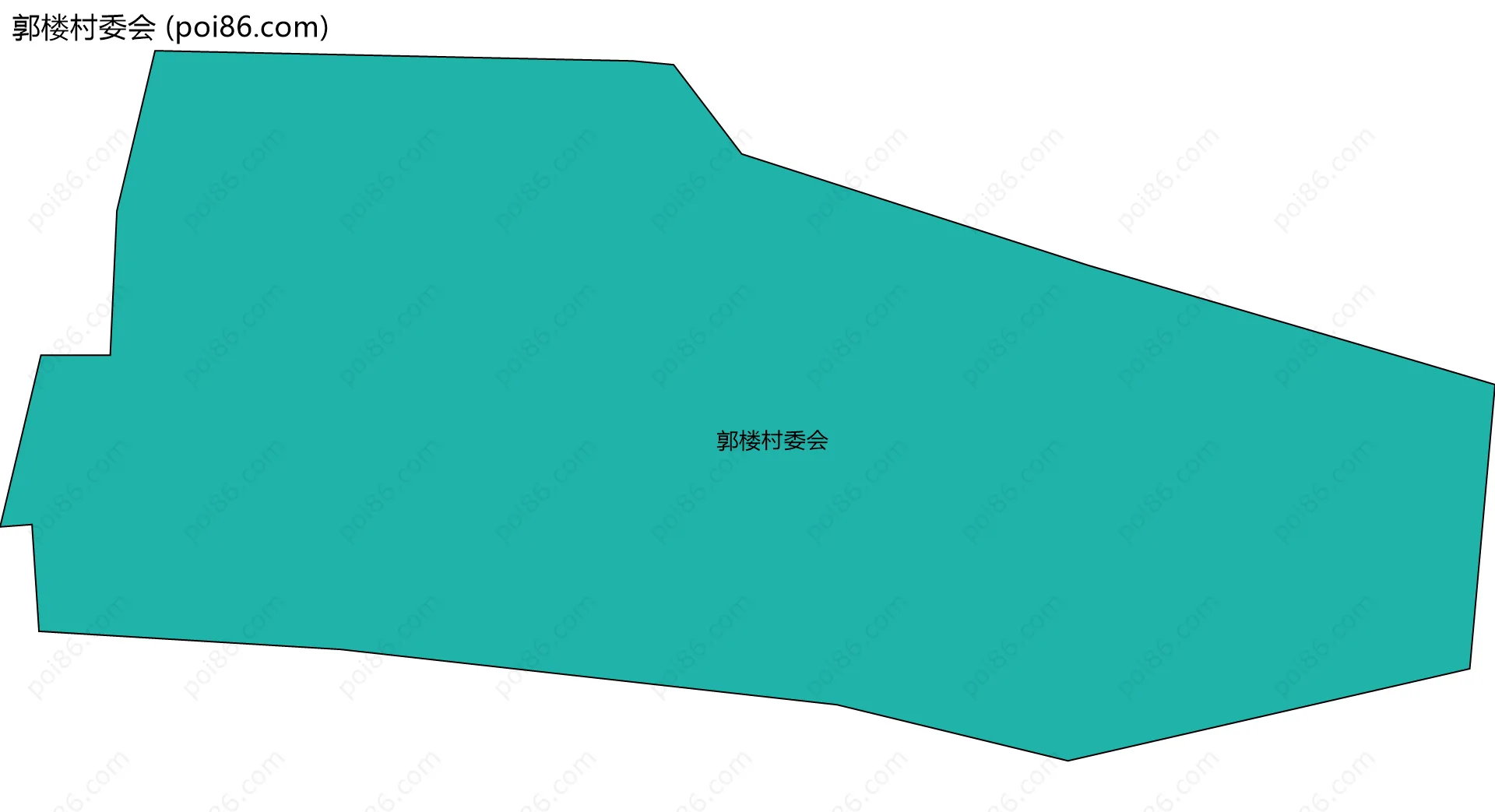 郭楼村委会边界地图