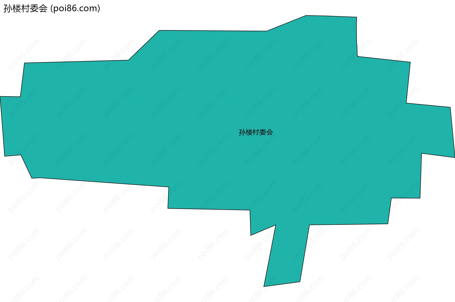 孙楼村委会边界地图