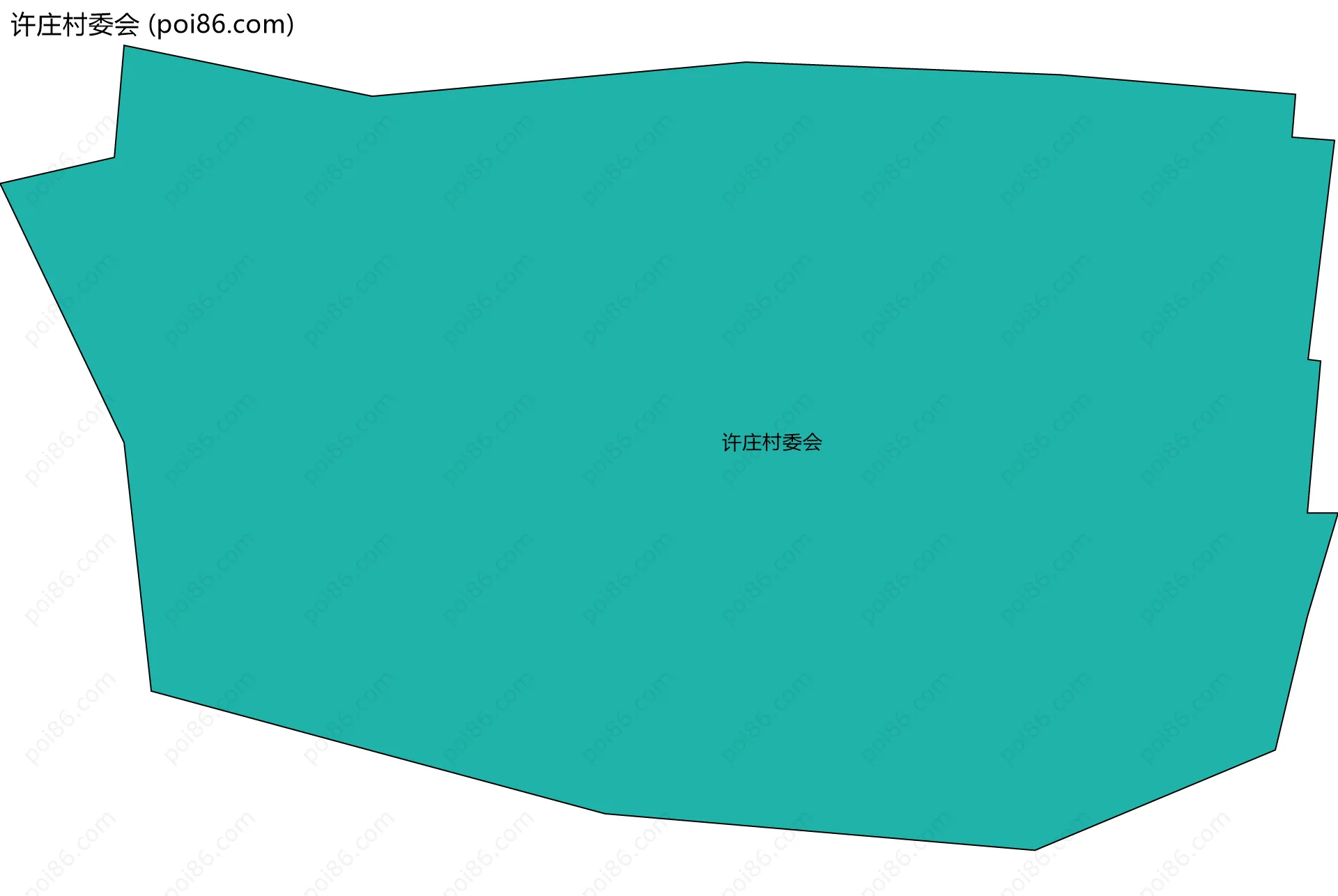 许庄村委会边界地图