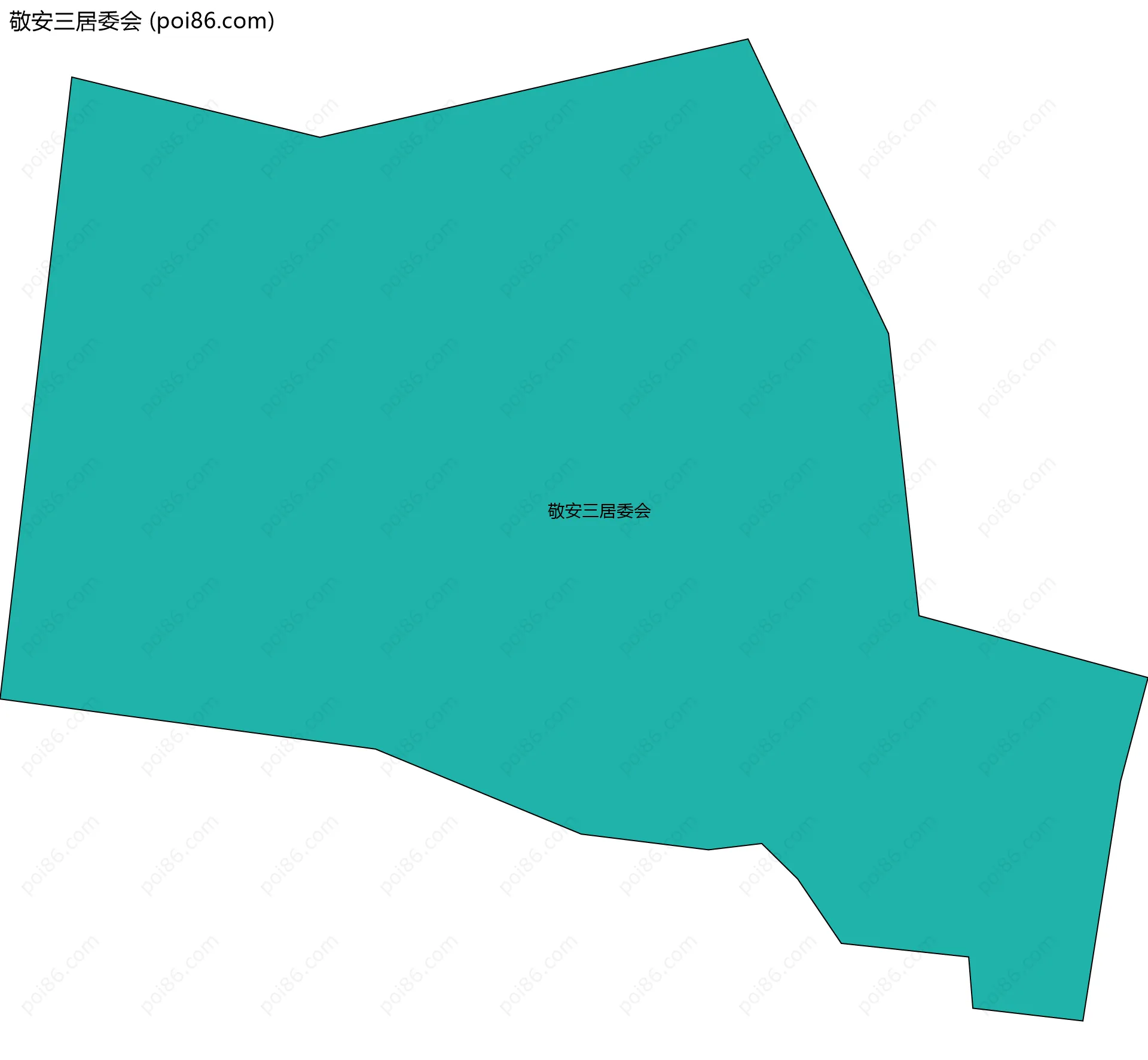 敬安三居委会边界地图