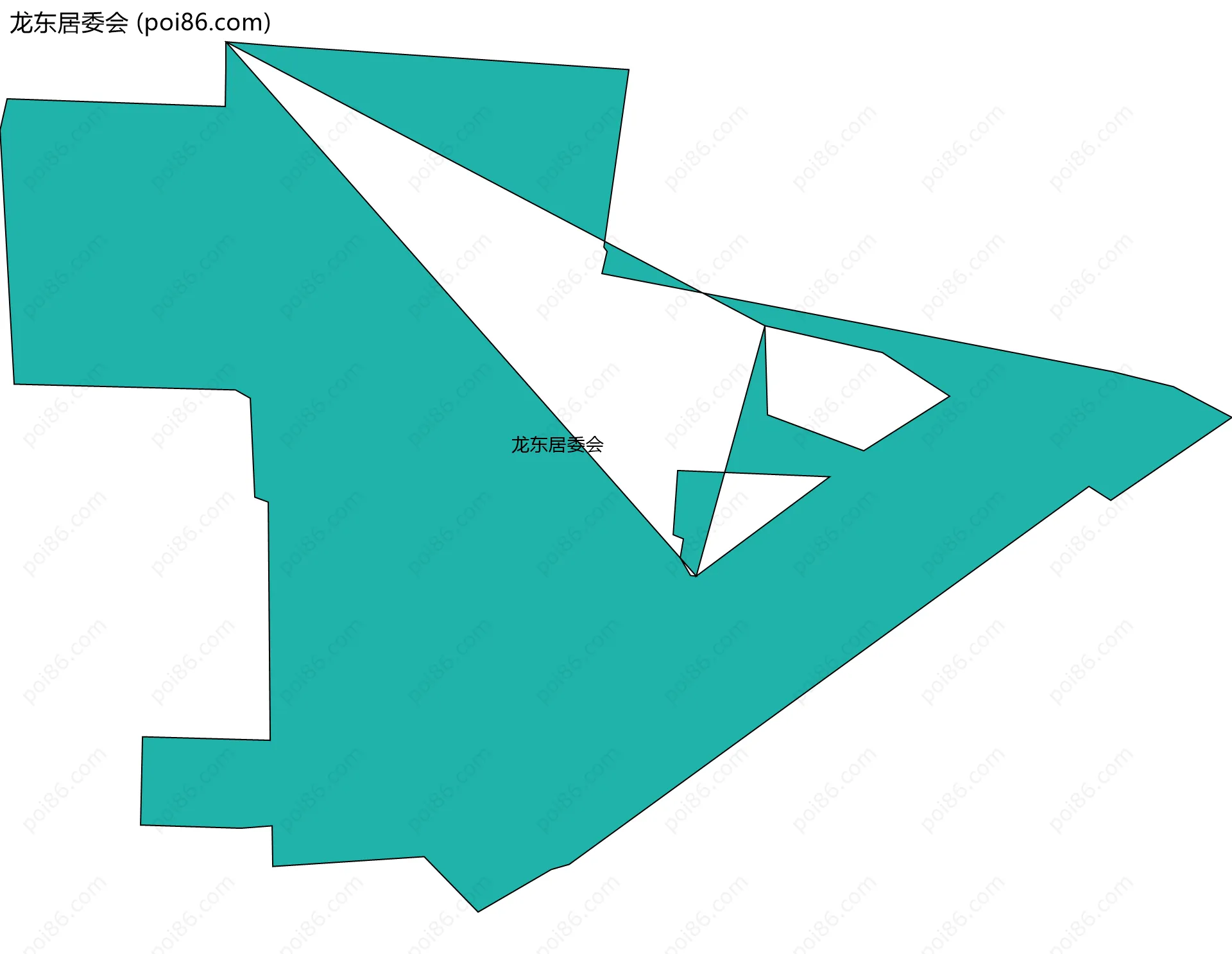 龙东居委会边界地图