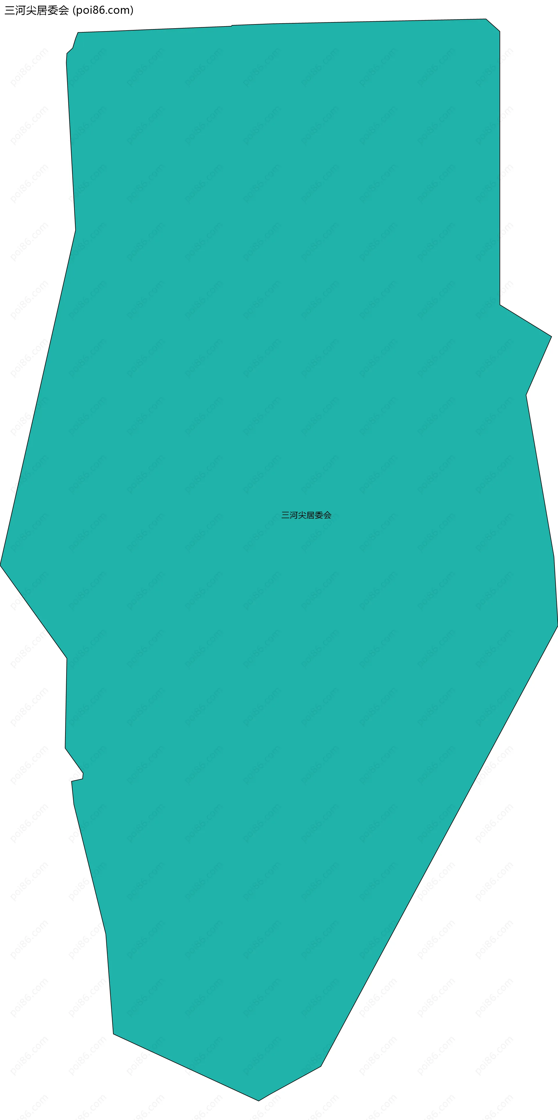 三河尖居委会边界地图