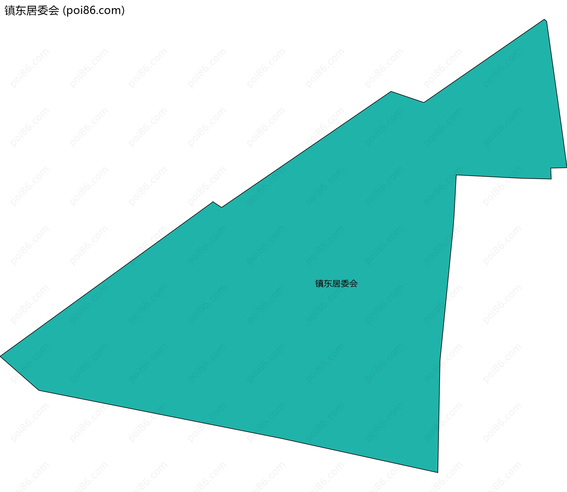 镇东居委会边界地图