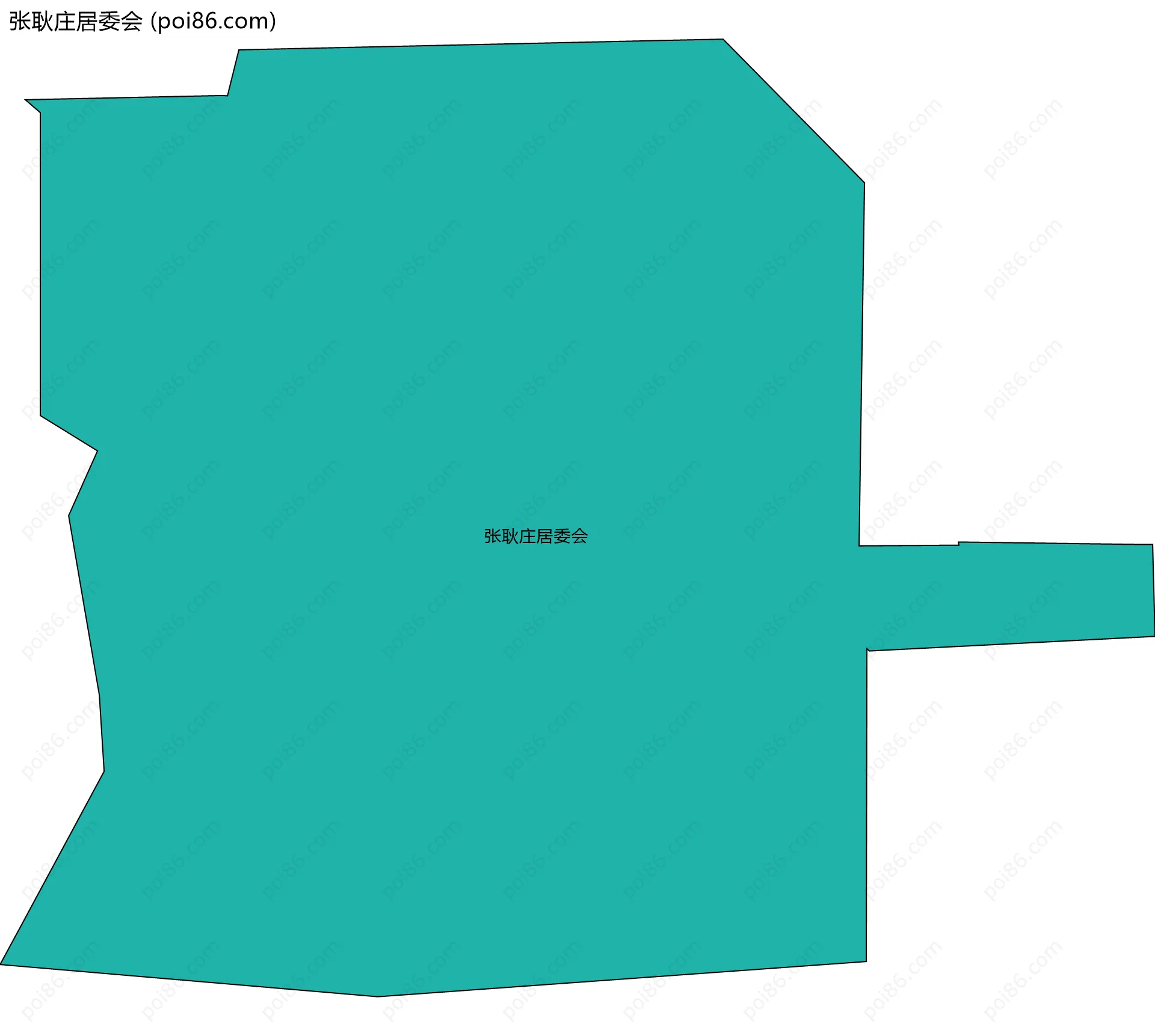 张耿庄居委会边界地图