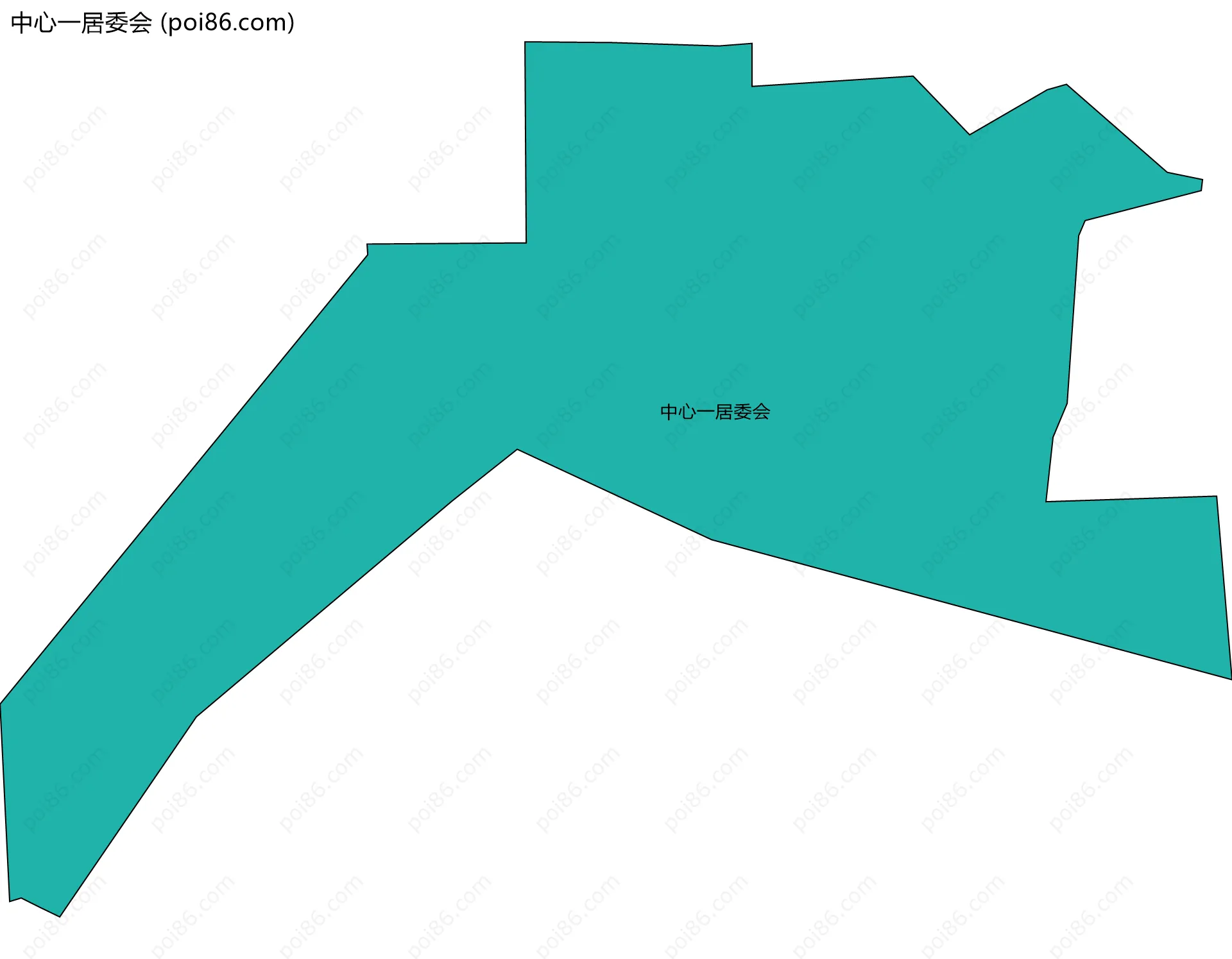 中心一居委会边界地图