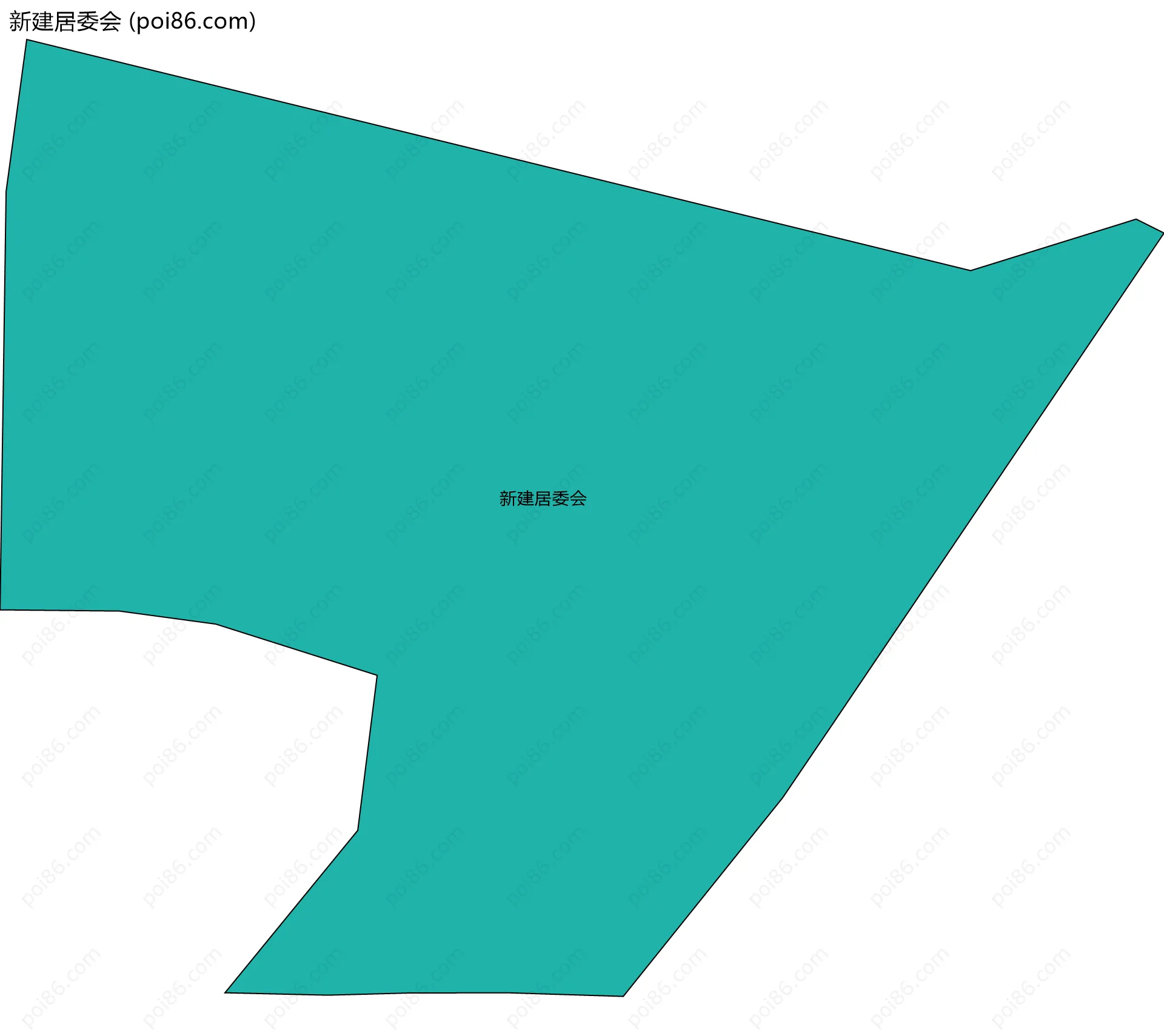 新建居委会边界地图