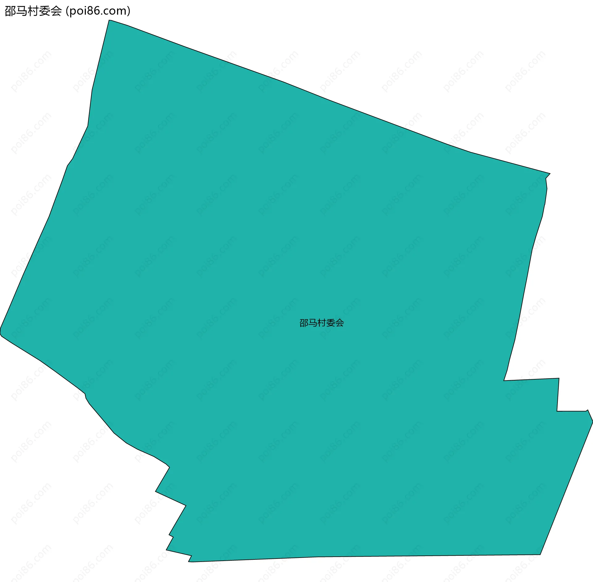 邵马村委会边界地图