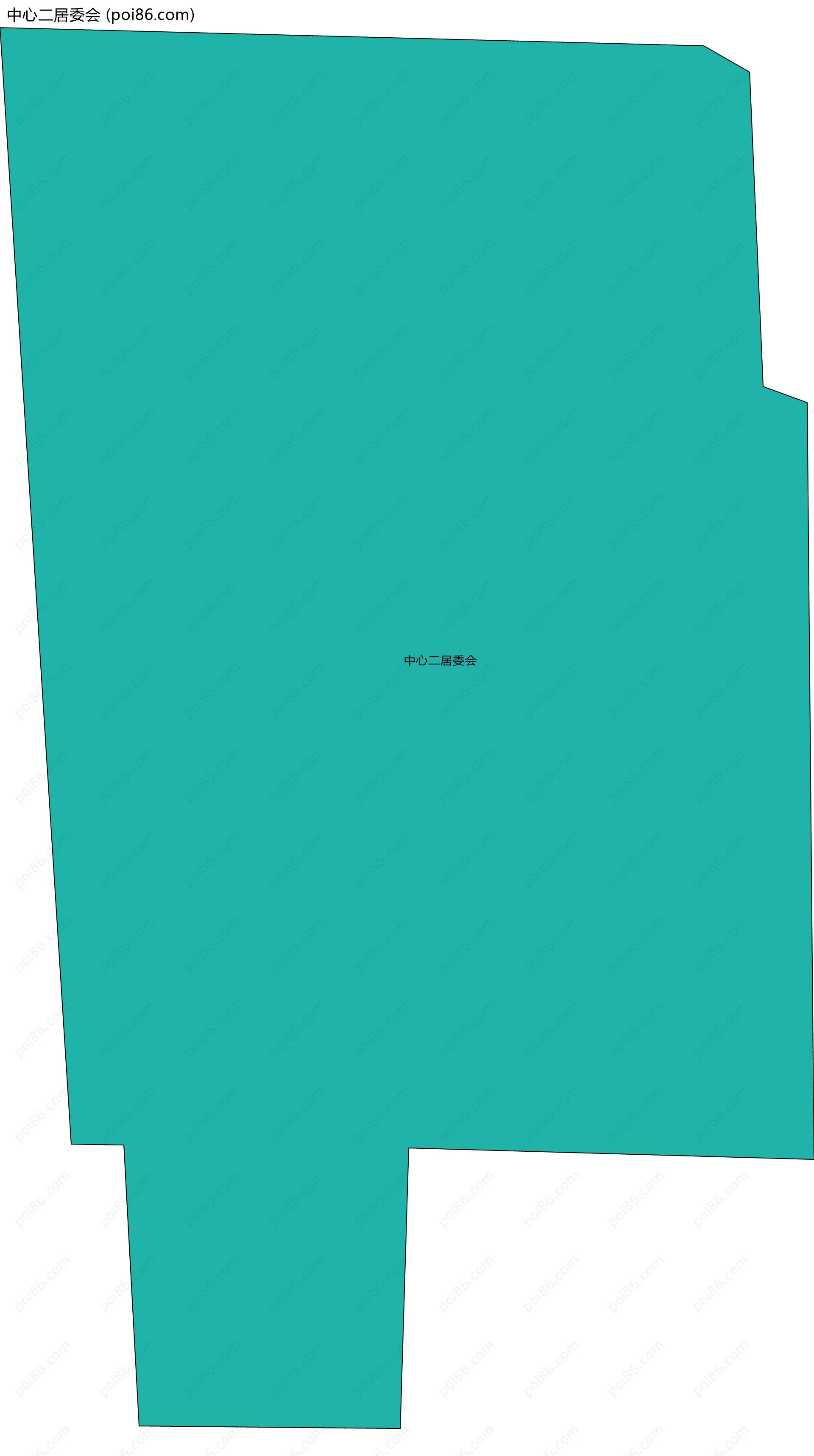 中心二居委会边界地图