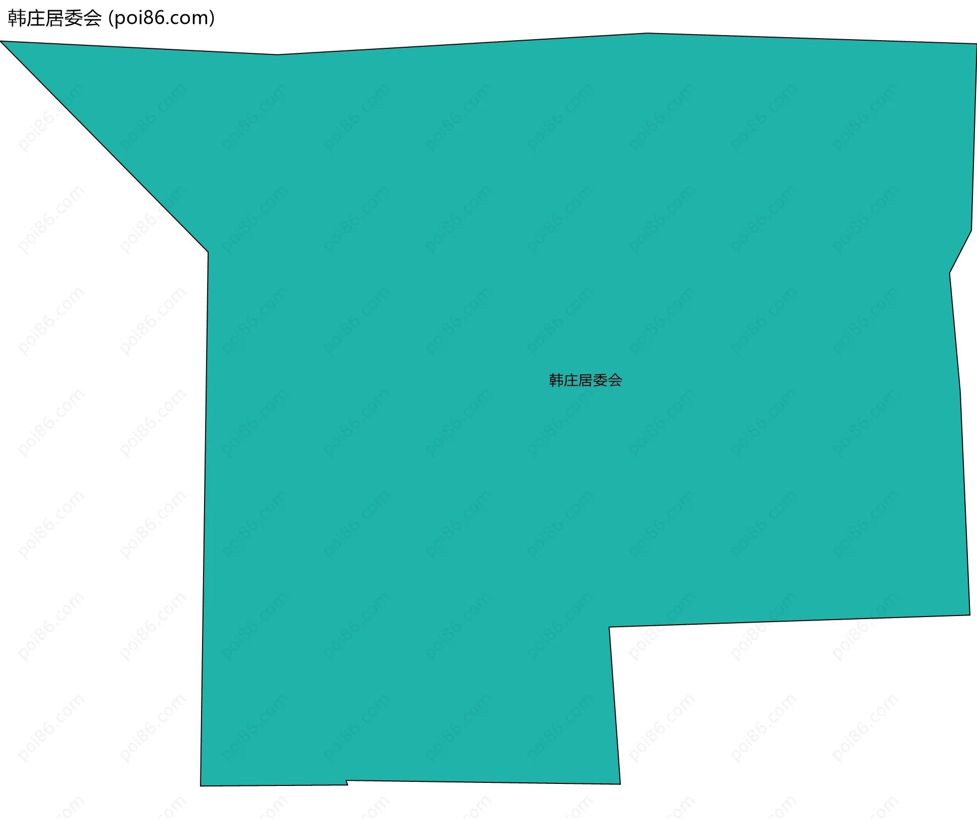 韩庄居委会边界地图