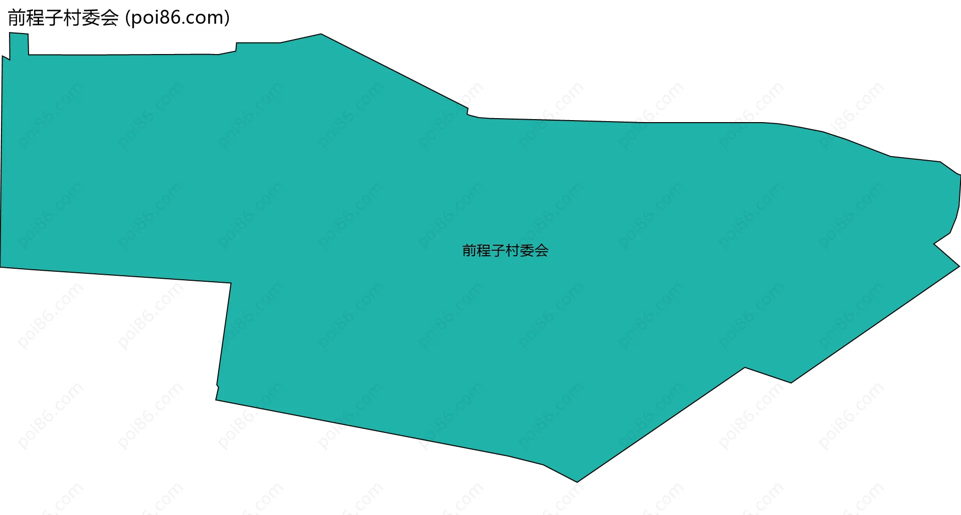 前程子村委会边界地图