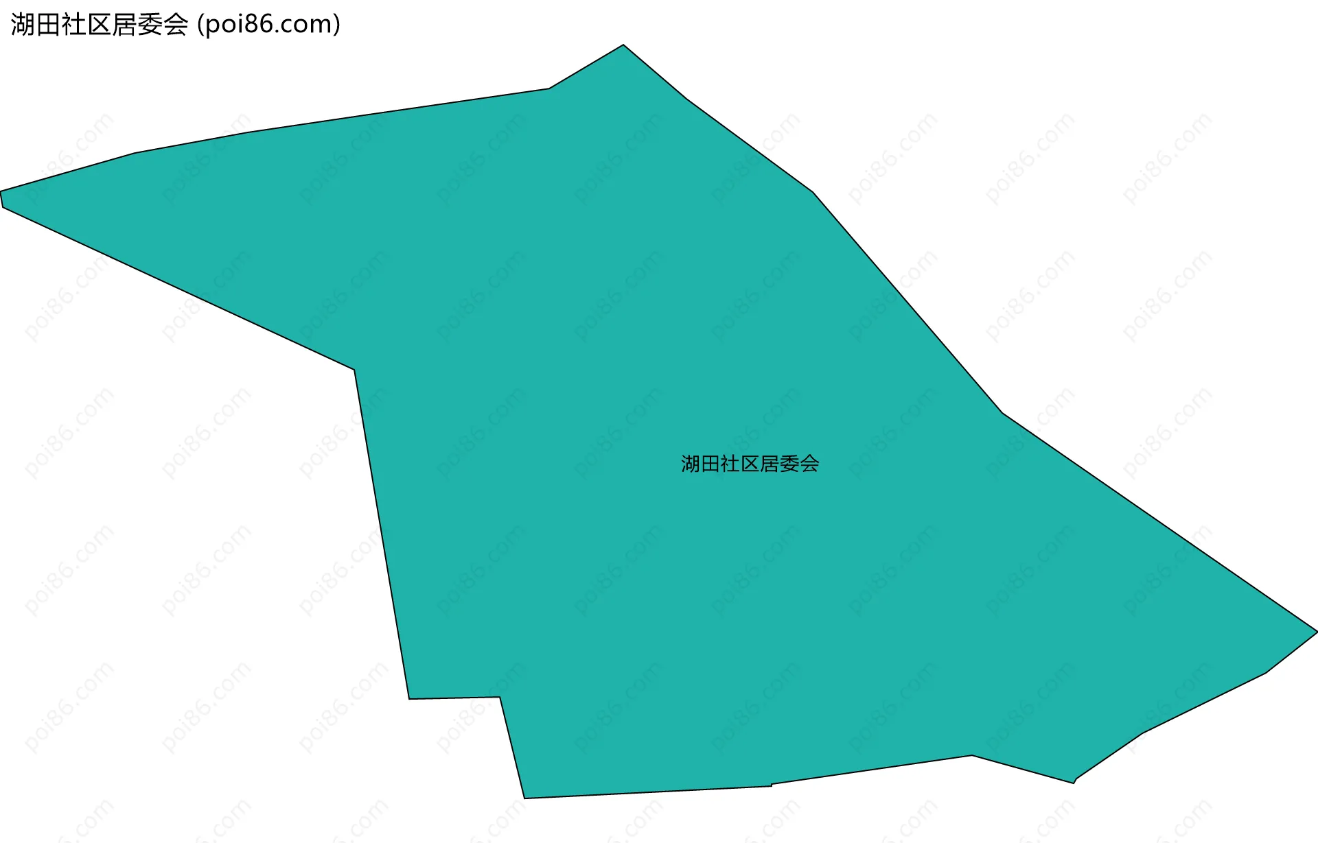 湖田社区居委会边界地图