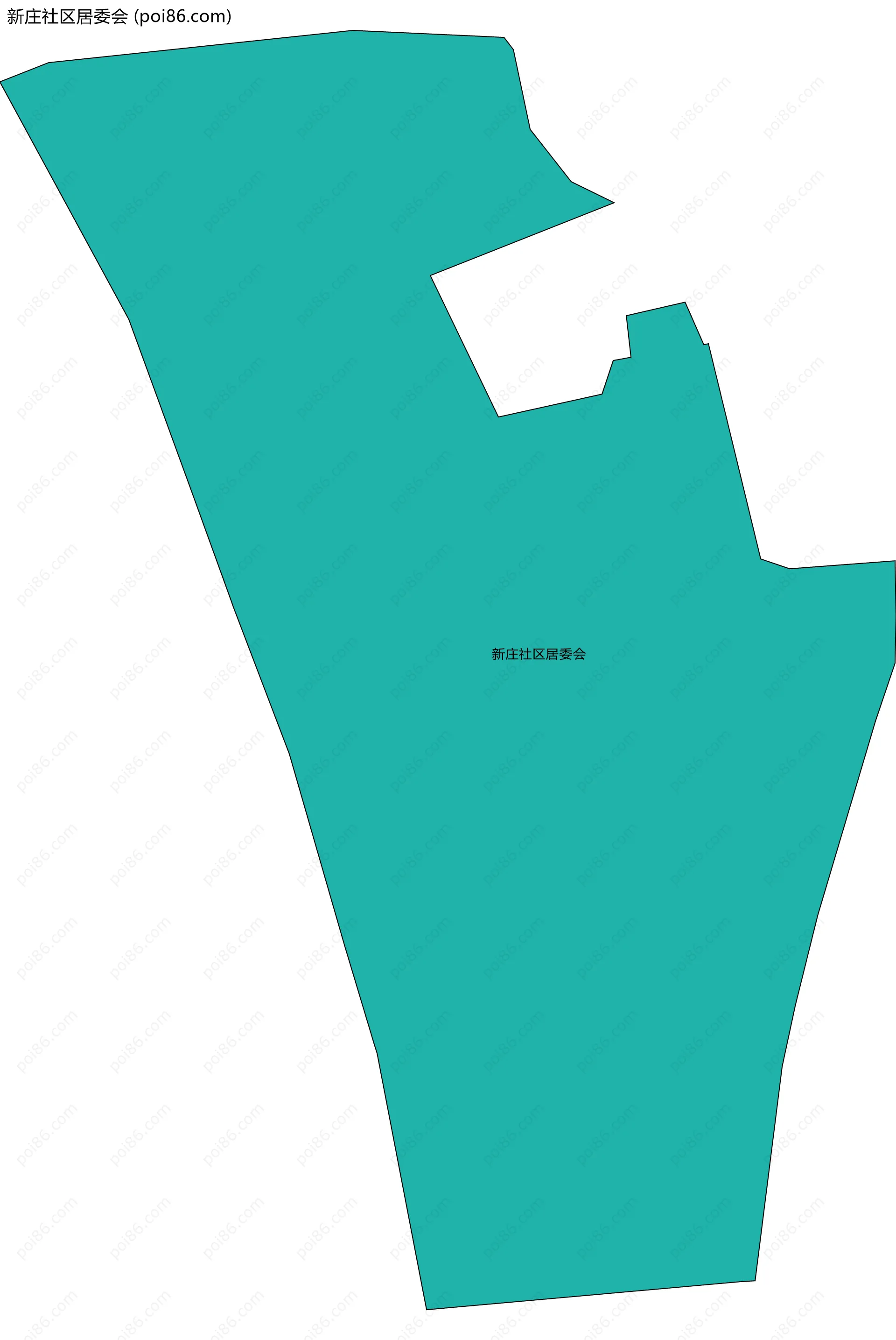 新庄社区居委会边界地图