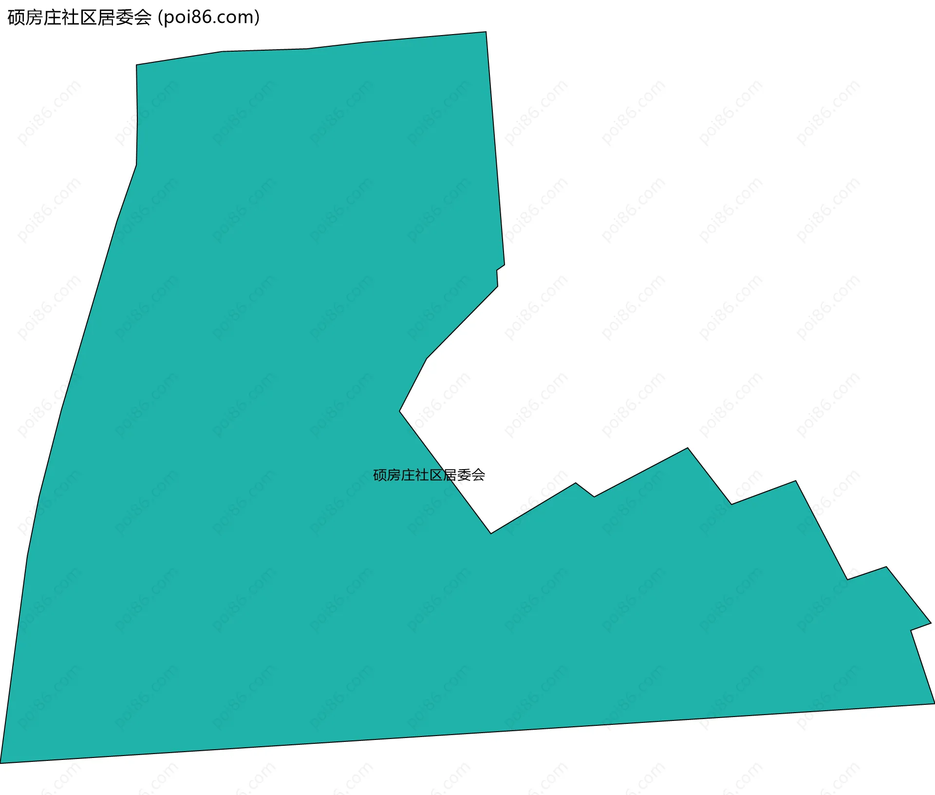硕房庄社区居委会边界地图