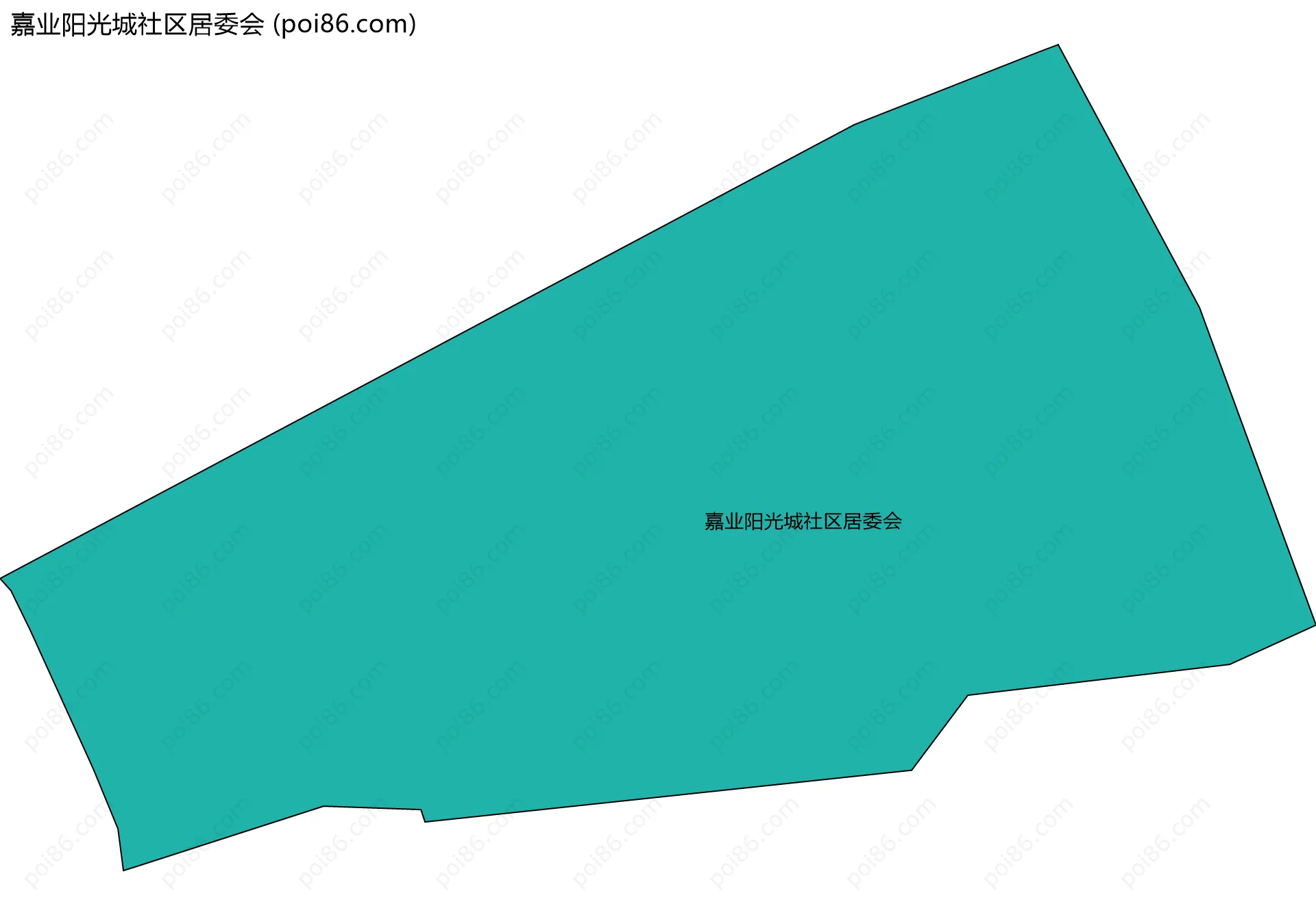 嘉业阳光城社区居委会边界地图