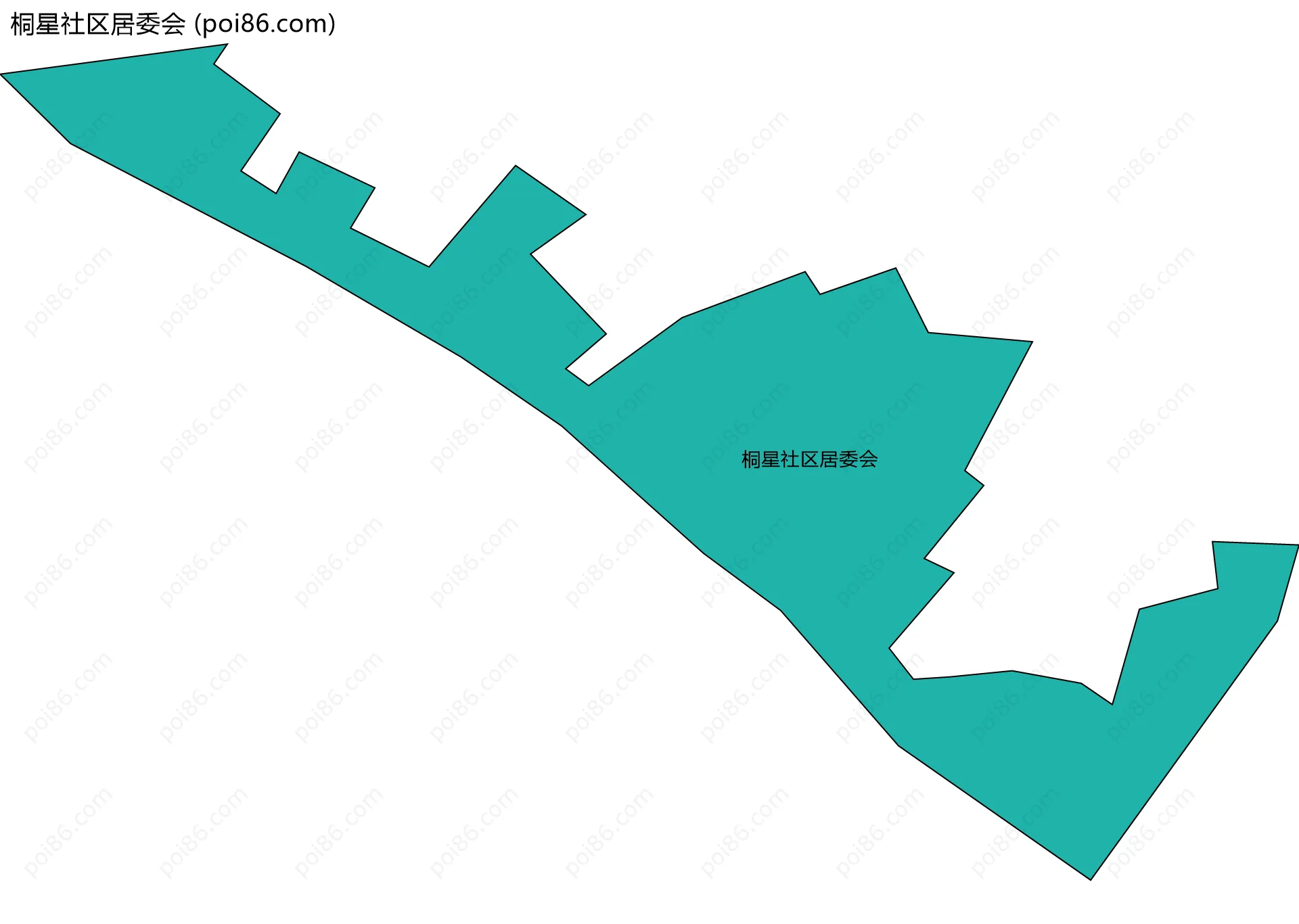 桐星社区居委会边界地图