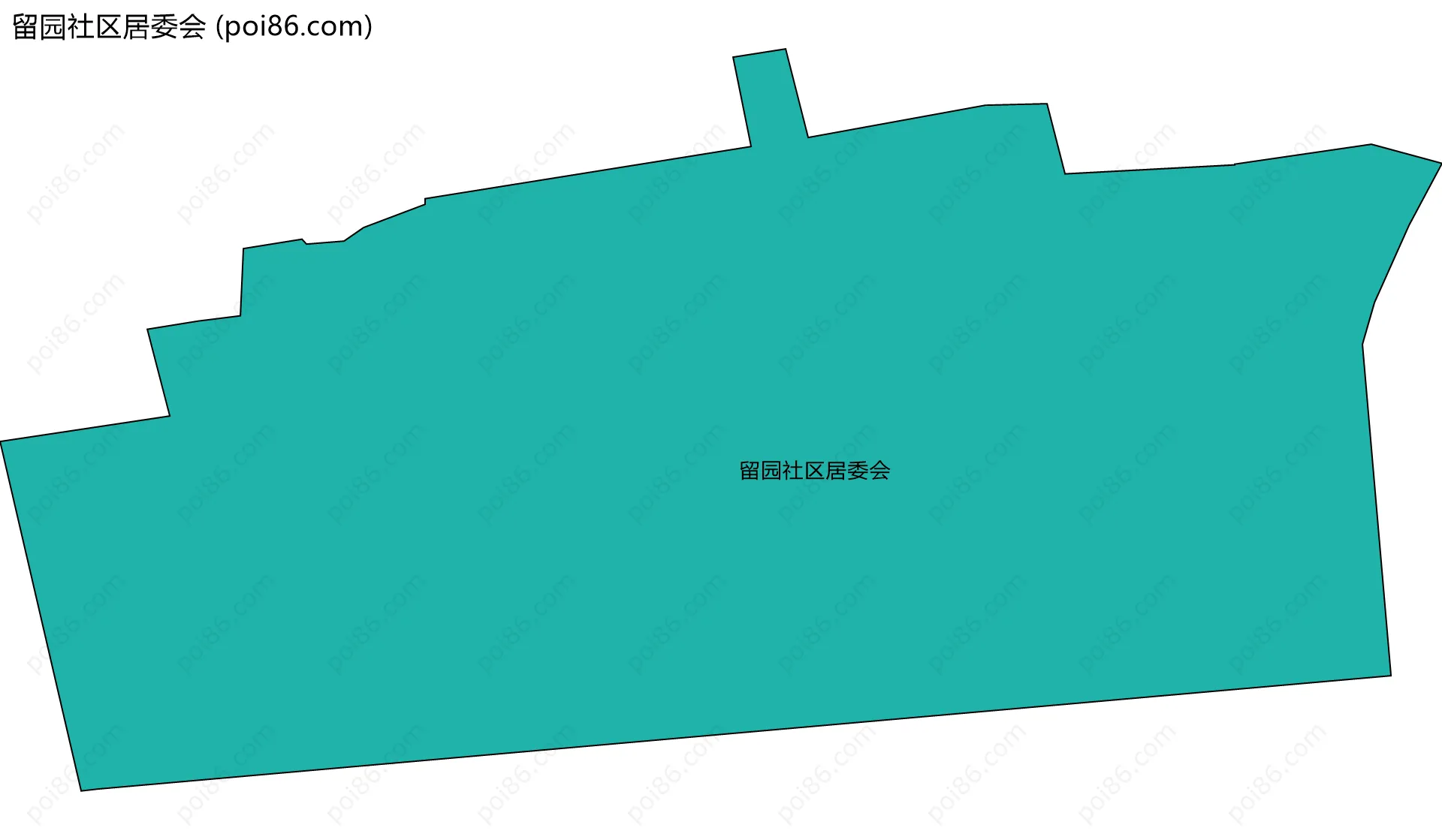 留园社区居委会边界地图