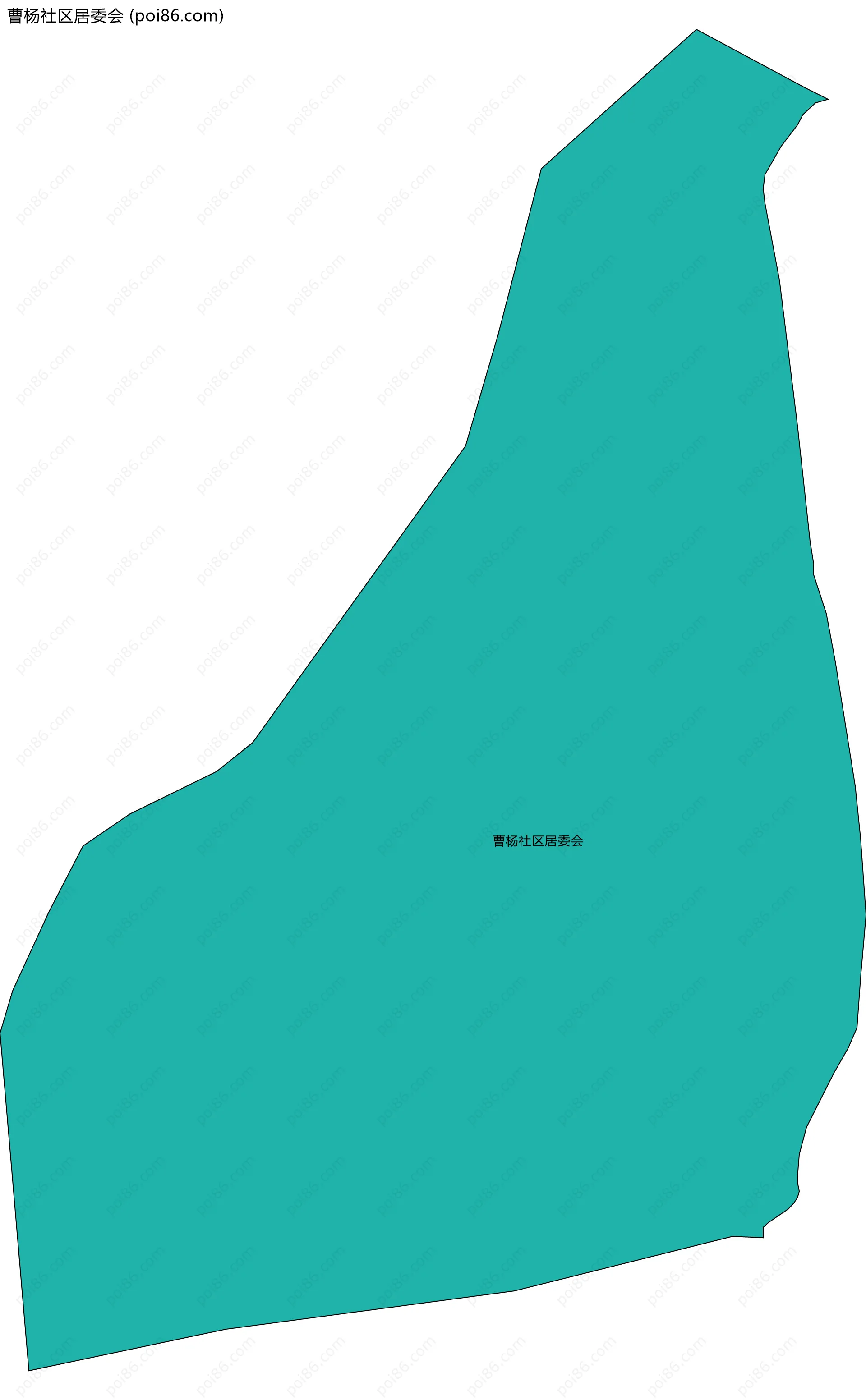 曹杨社区居委会边界地图