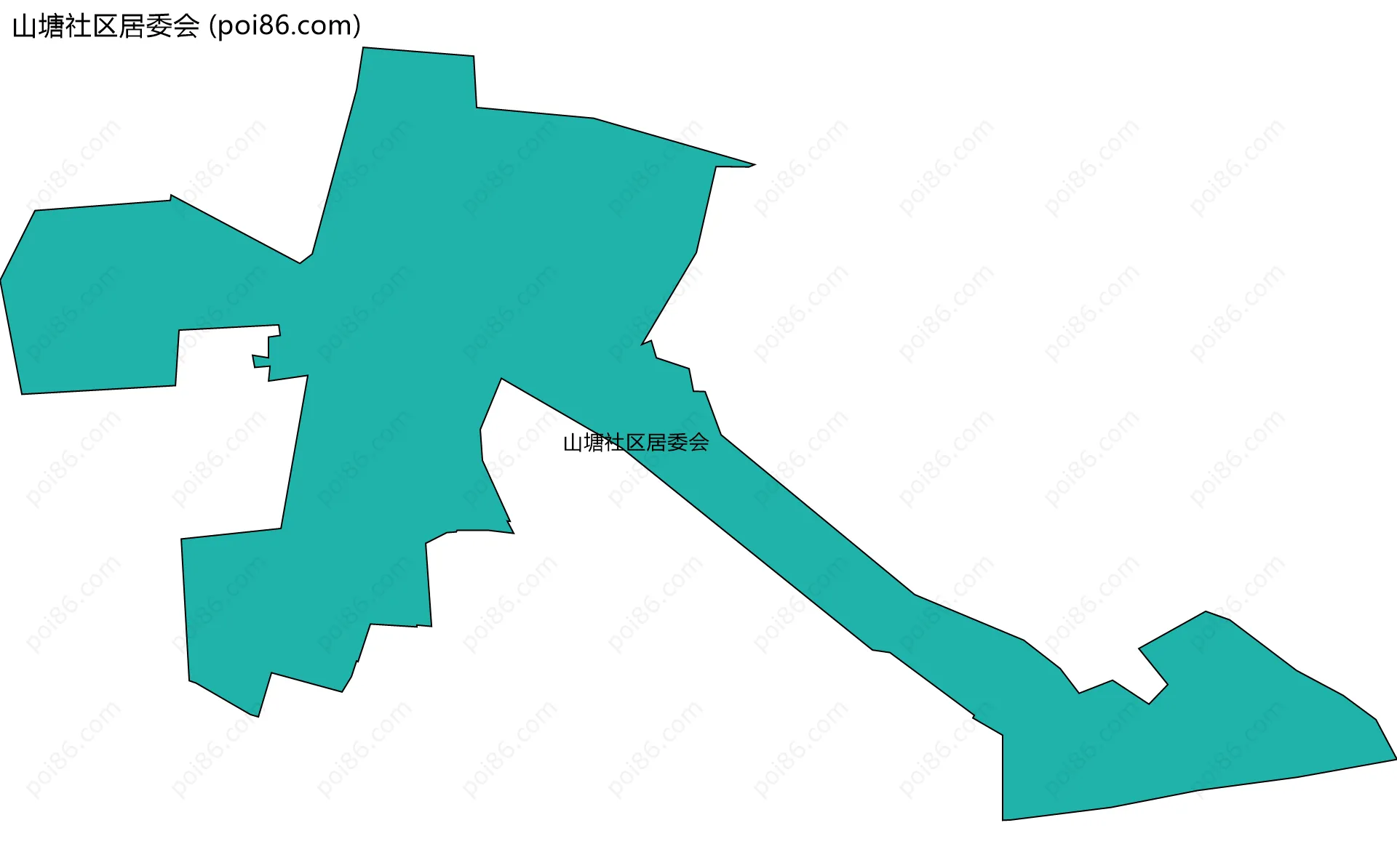 山塘社区居委会边界地图