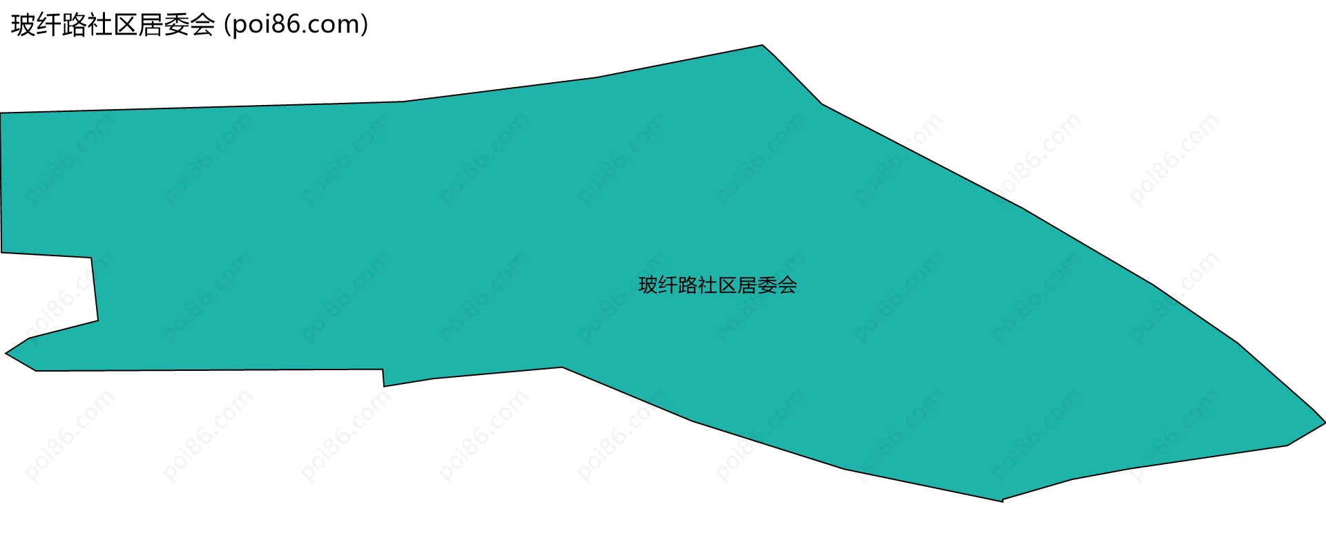 玻纤路社区居委会边界地图